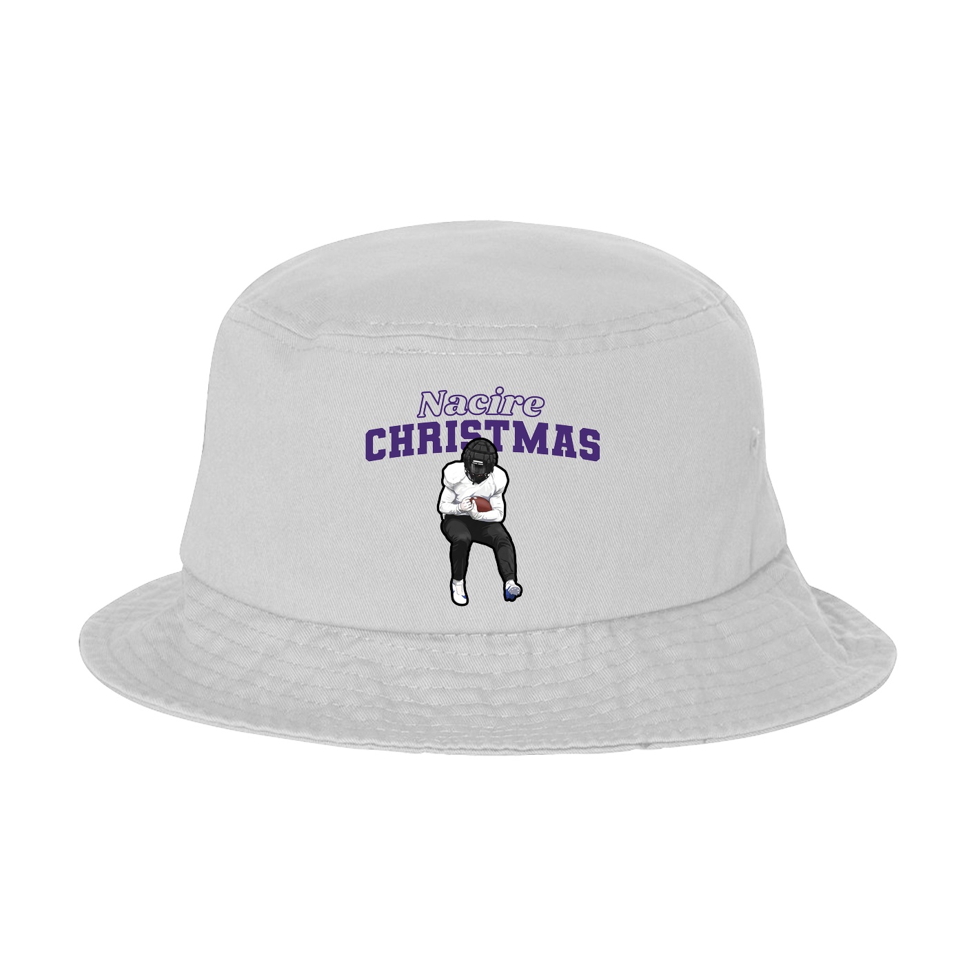 Bucket Cap — Name Arch in White