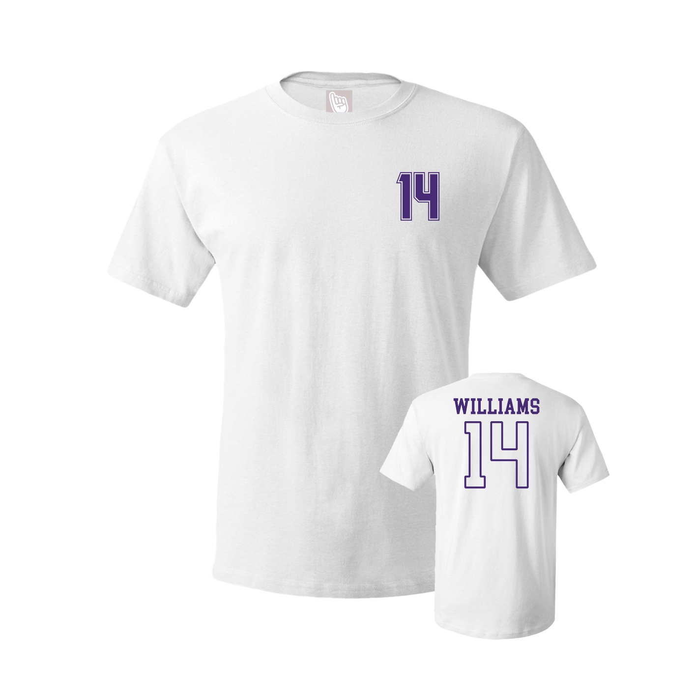 Youth Tee — Chest Back in White