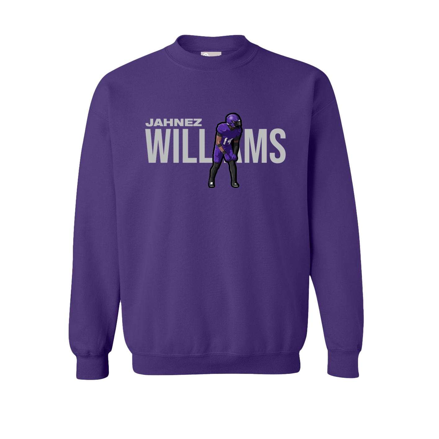 Fleece Crew — Player Name in Purple