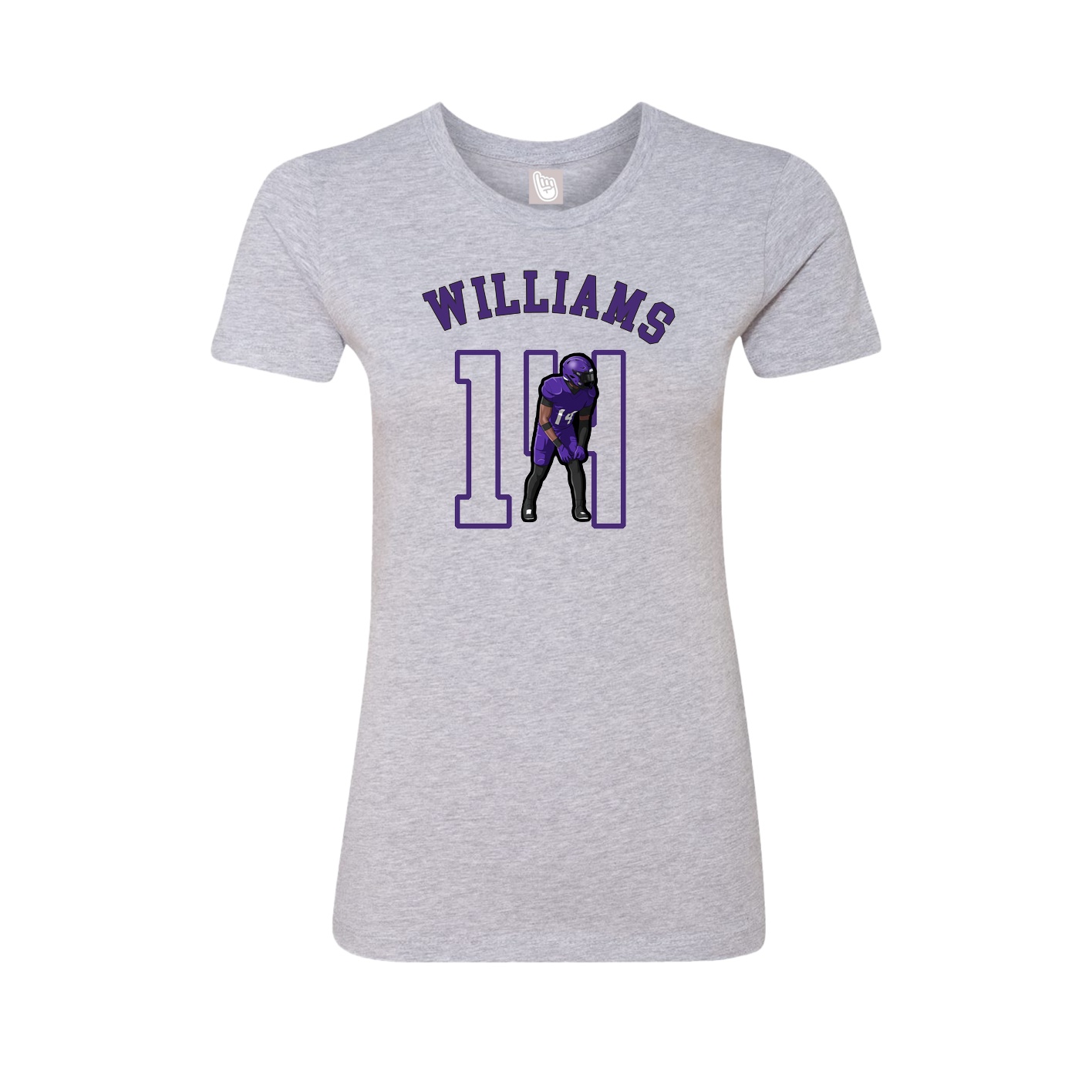 Fitted Women's Tee — Shirsey Arch in Grey