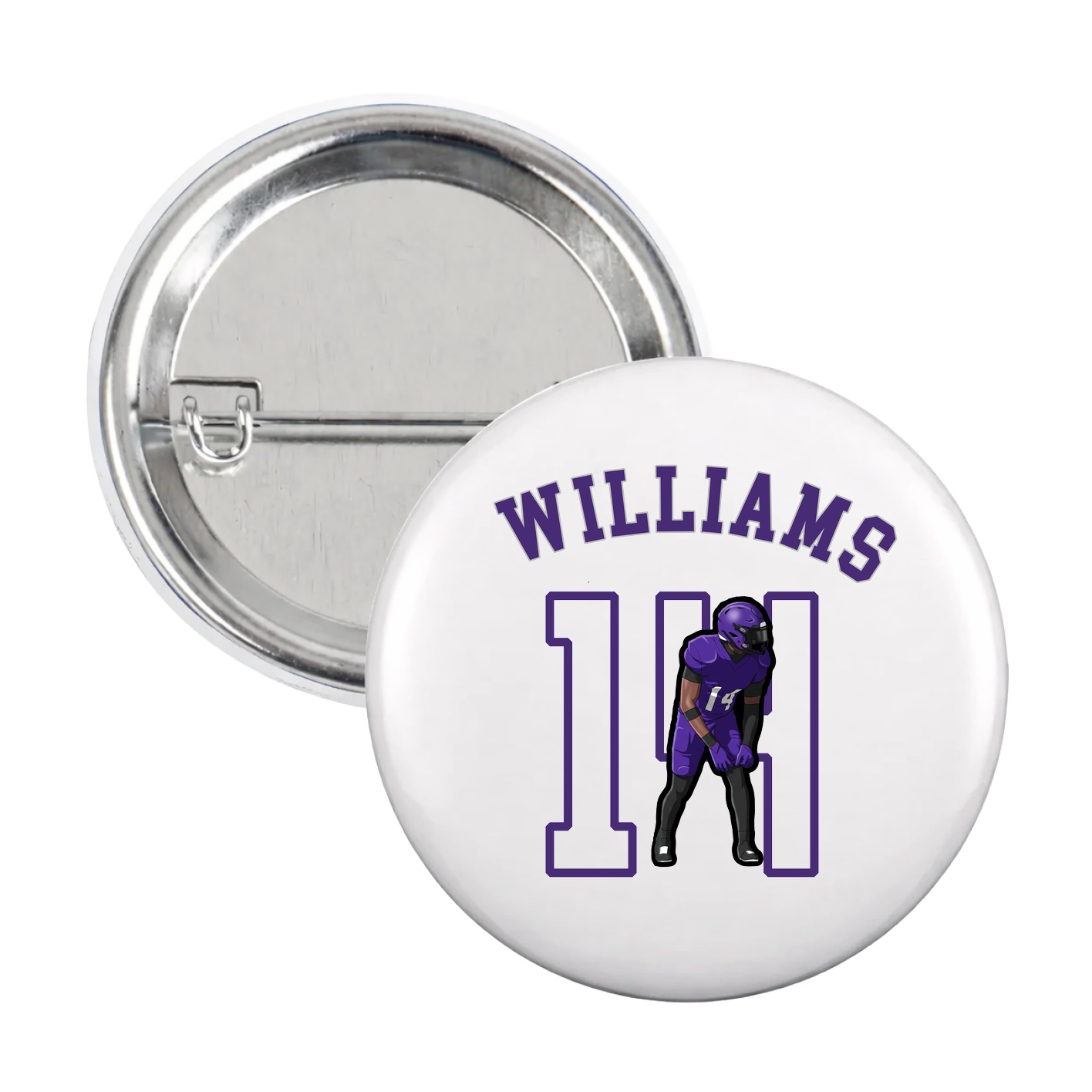 Game Day Button — Shirsey Arch in White