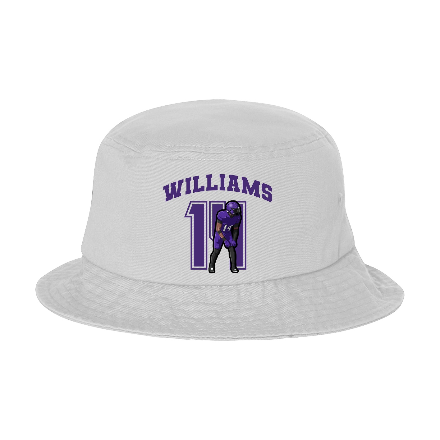 Bucket Cap — Number in White