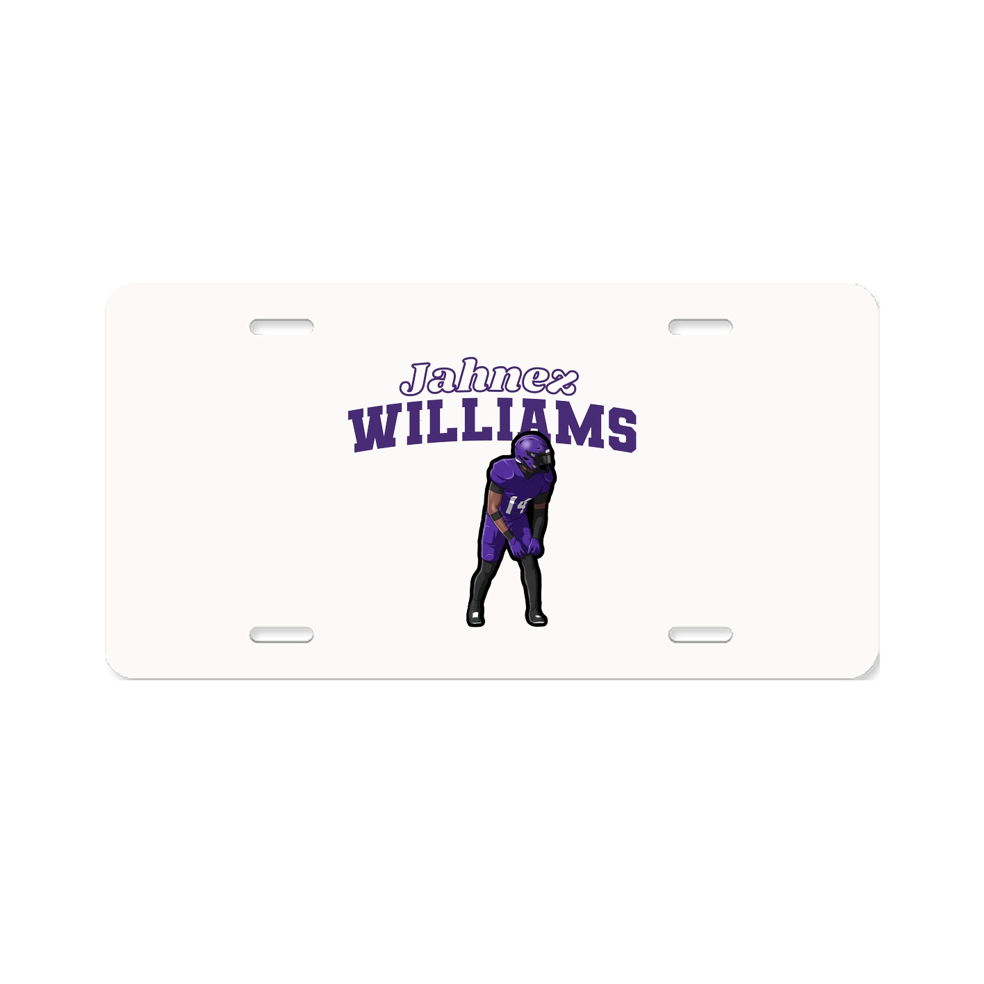 License Plate — Name Arch in Classic