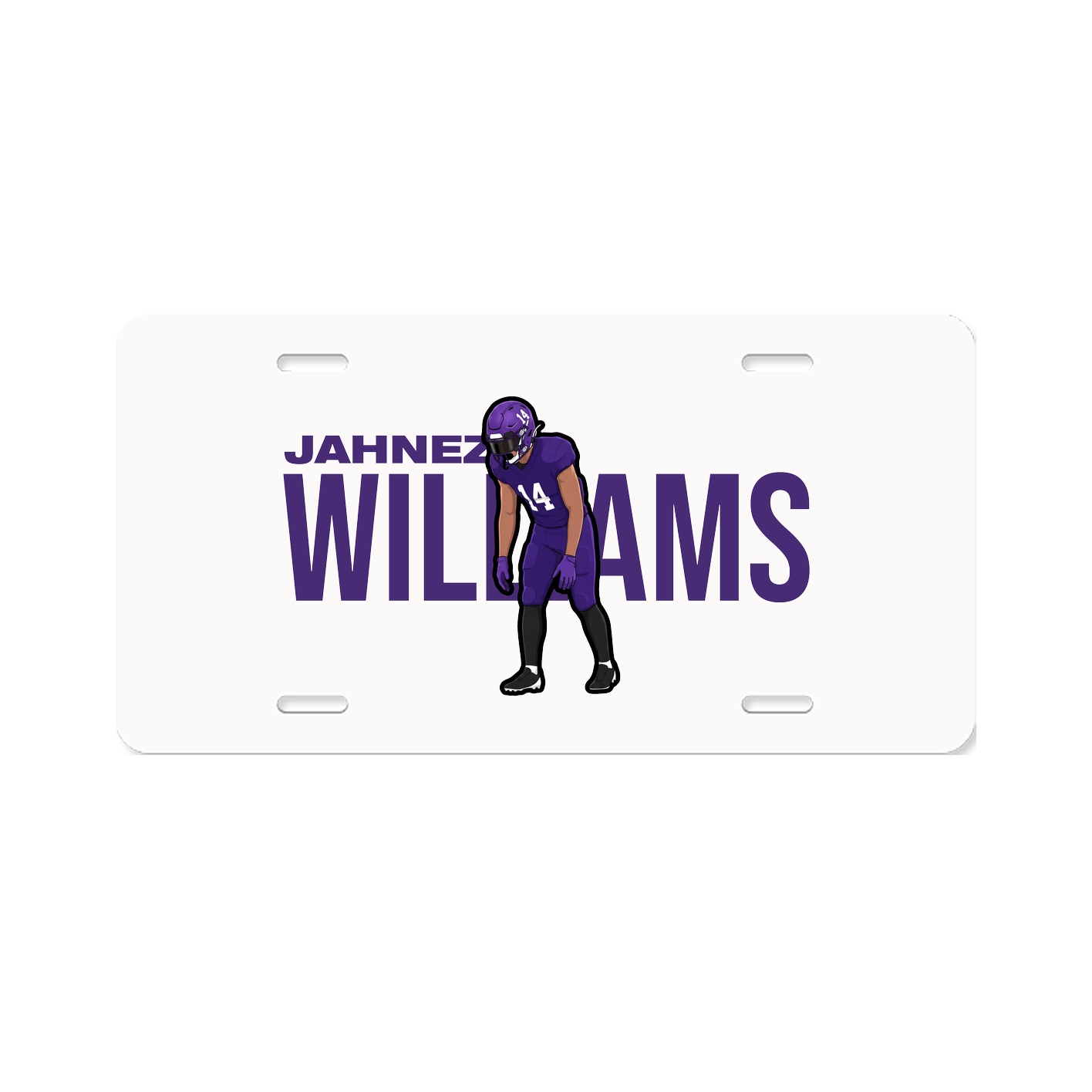 License Plate — Player Name in Classic