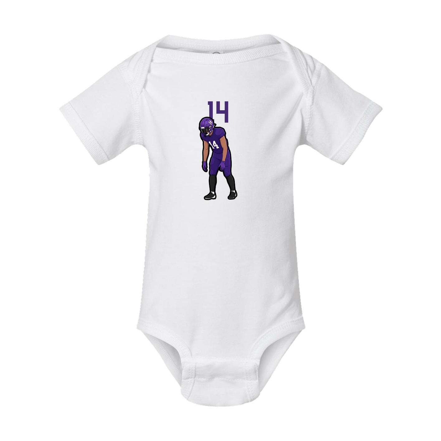Baby Onesie — Number Top in White