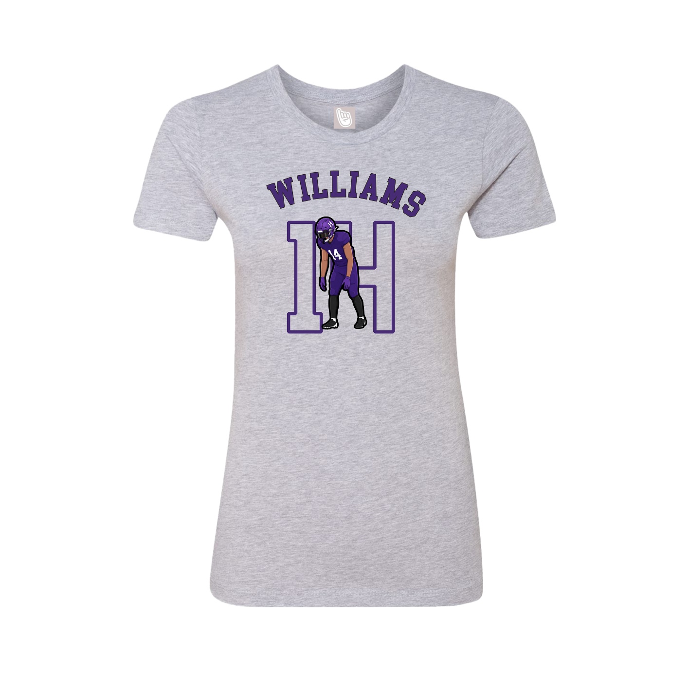 Fitted Women's Tee — Shirsey Arch in Grey