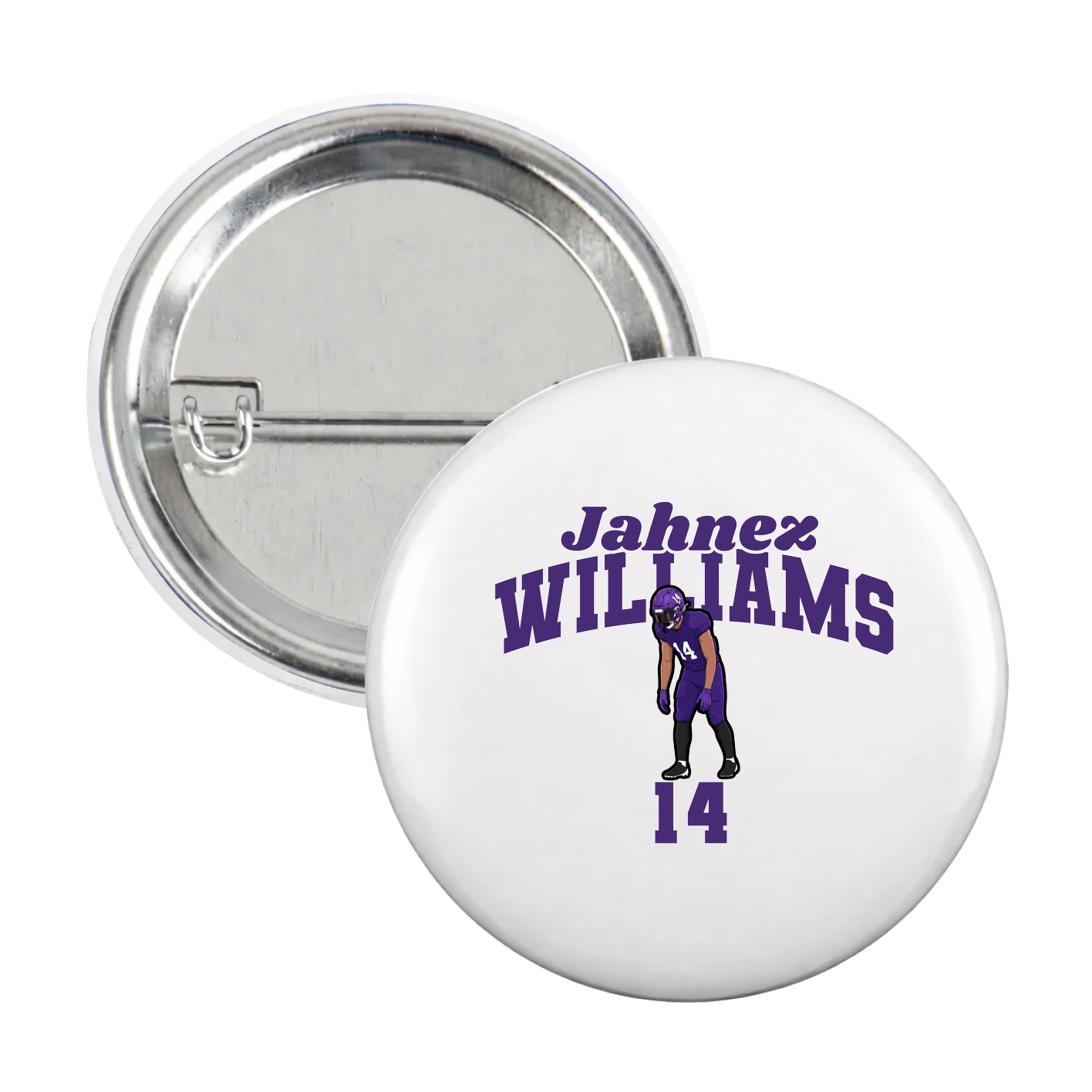 Game Day Button — Signature Arch in White