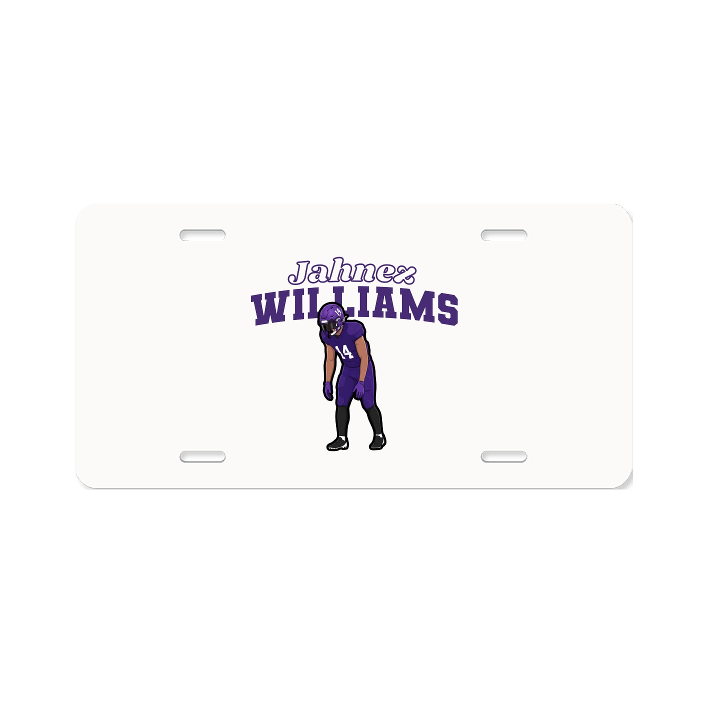License Plate — Name Arch in Classic
