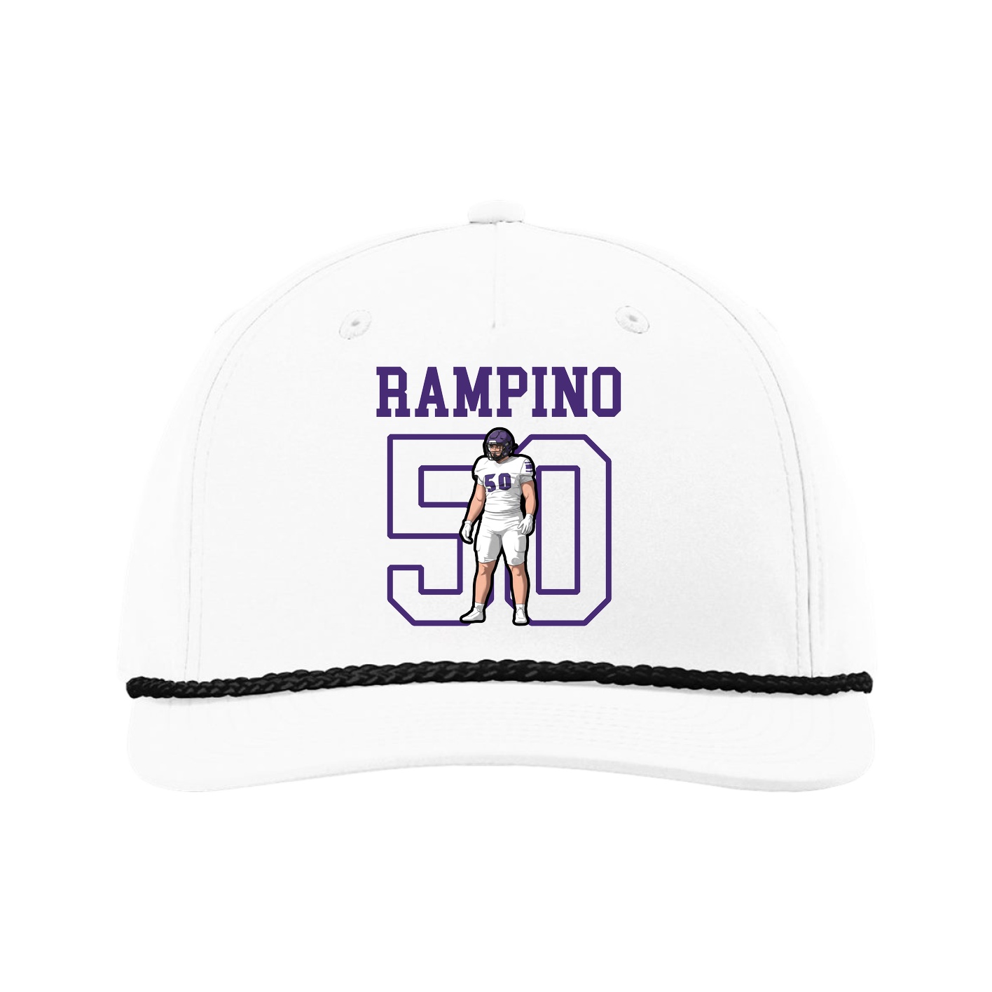 Five-Panel Classic Rope Cap — Shirsey in White