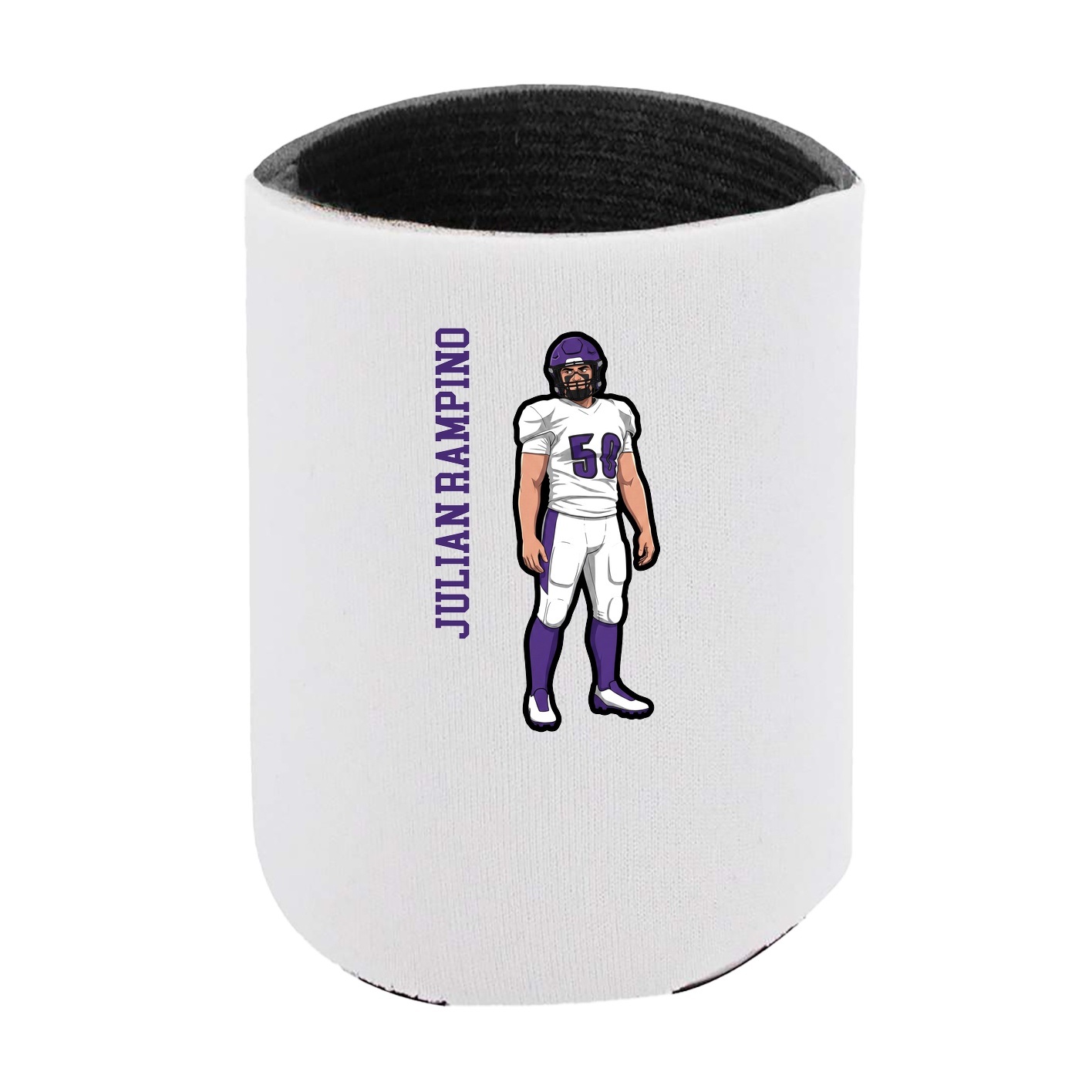 Can Holder — Name Vertical in White