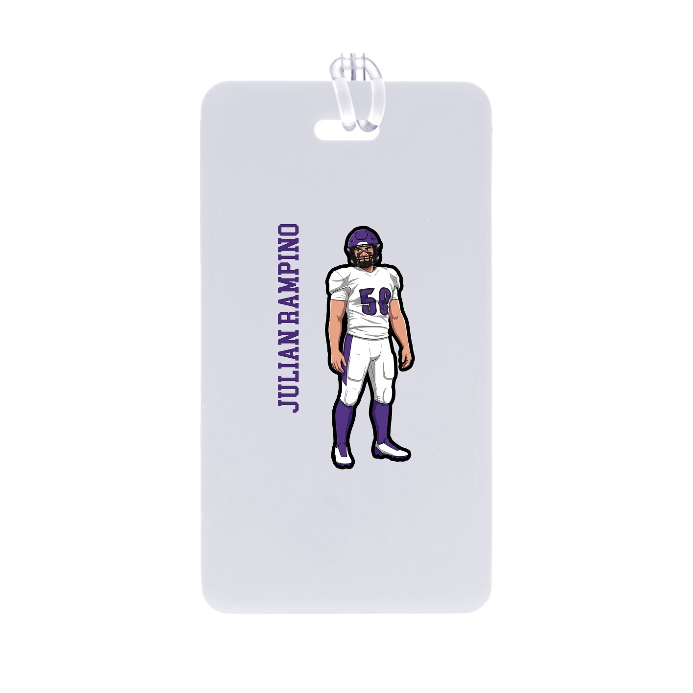 Bag Tag — Name Vertical in Classic
