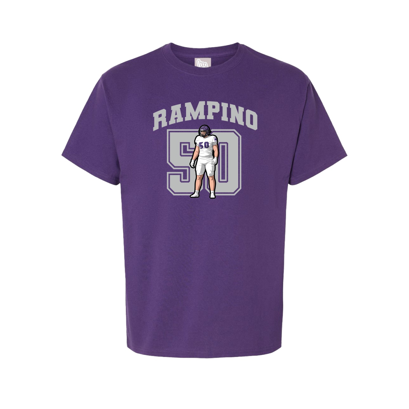 Youth Tee — Number in Purple