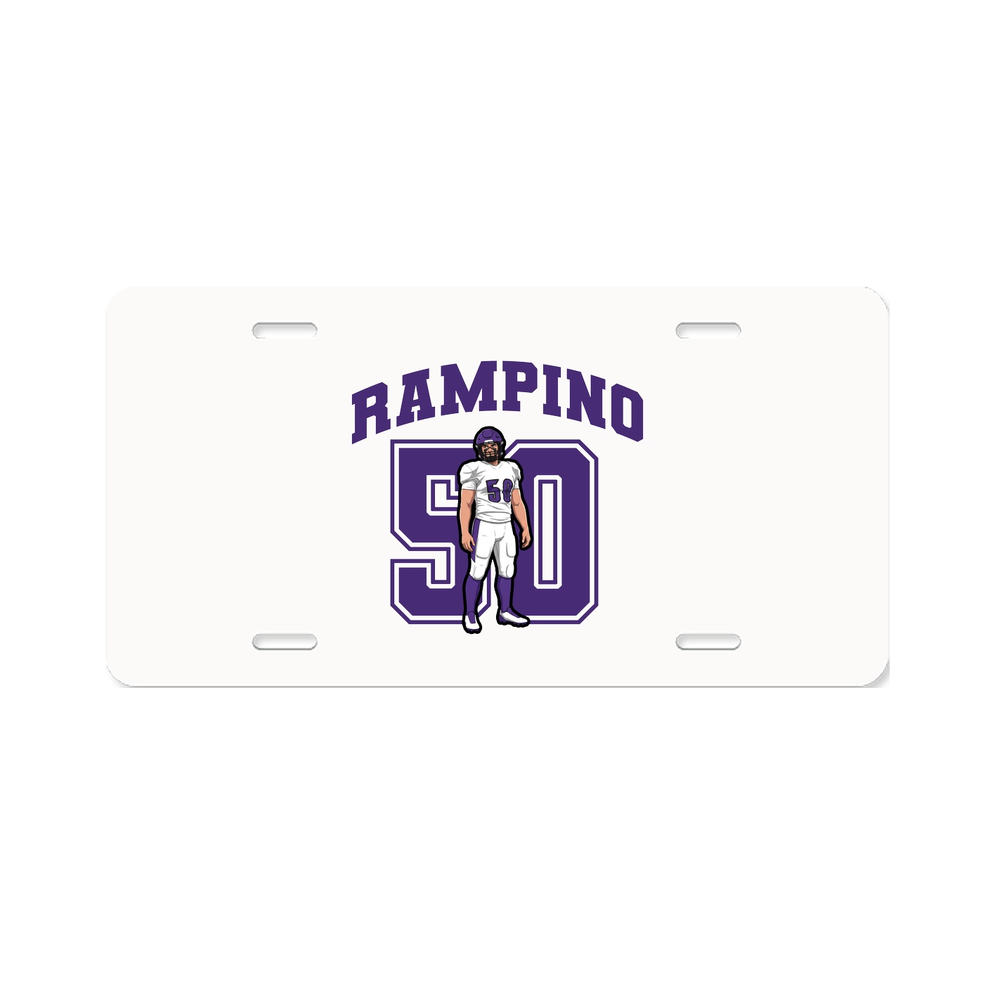 License Plate — Number in Classic