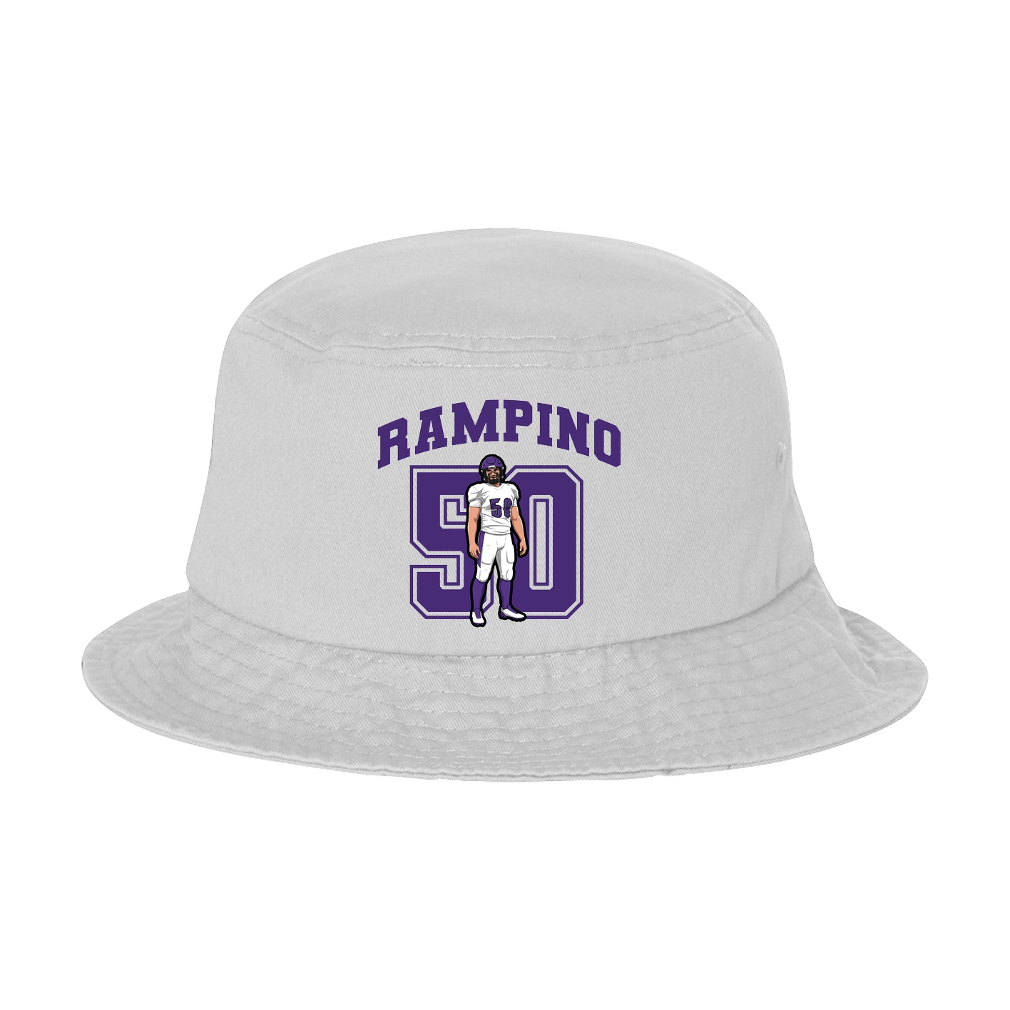 Bucket Cap — Number in White