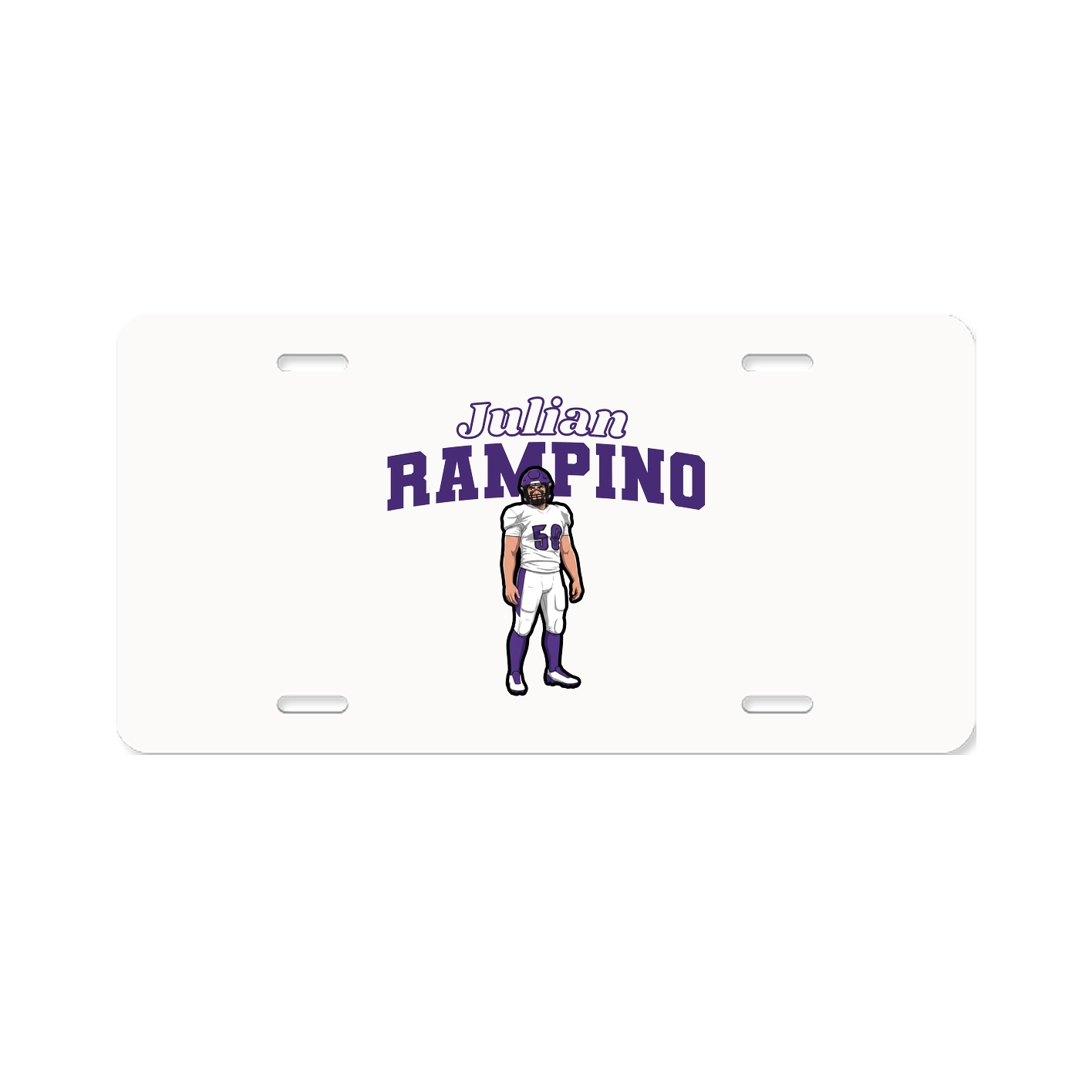 License Plate — Name Arch in Classic