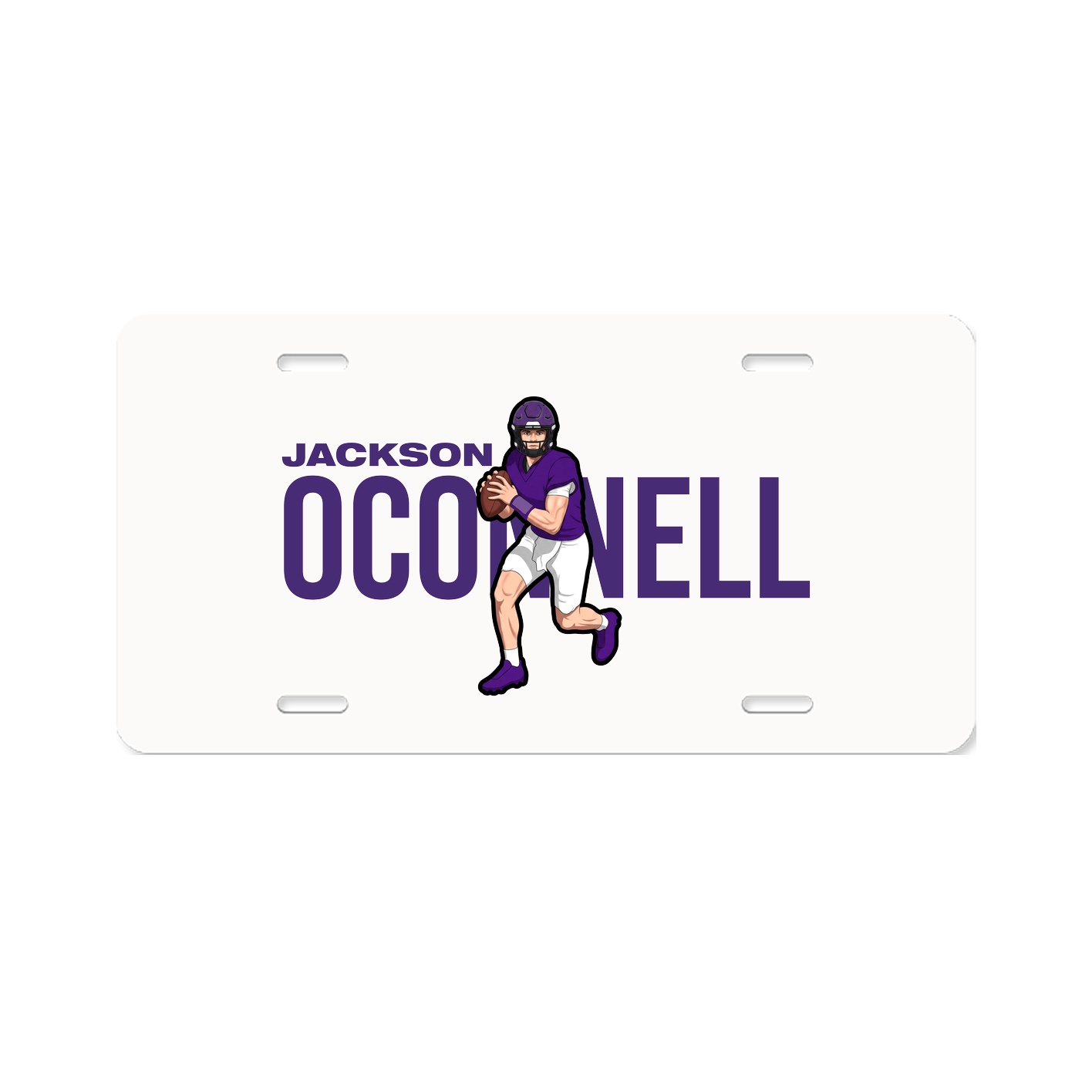 License Plate — Player Name in Classic