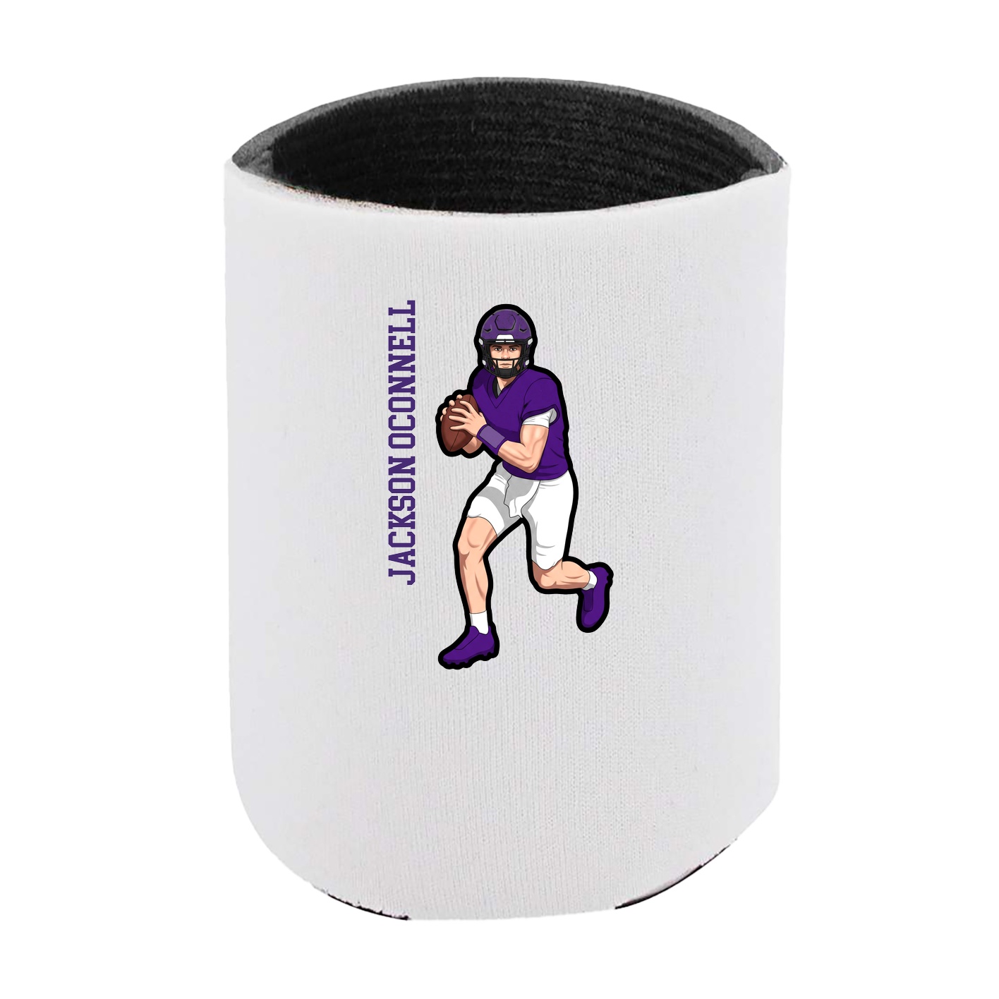 Can Holder — Name Vertical in White