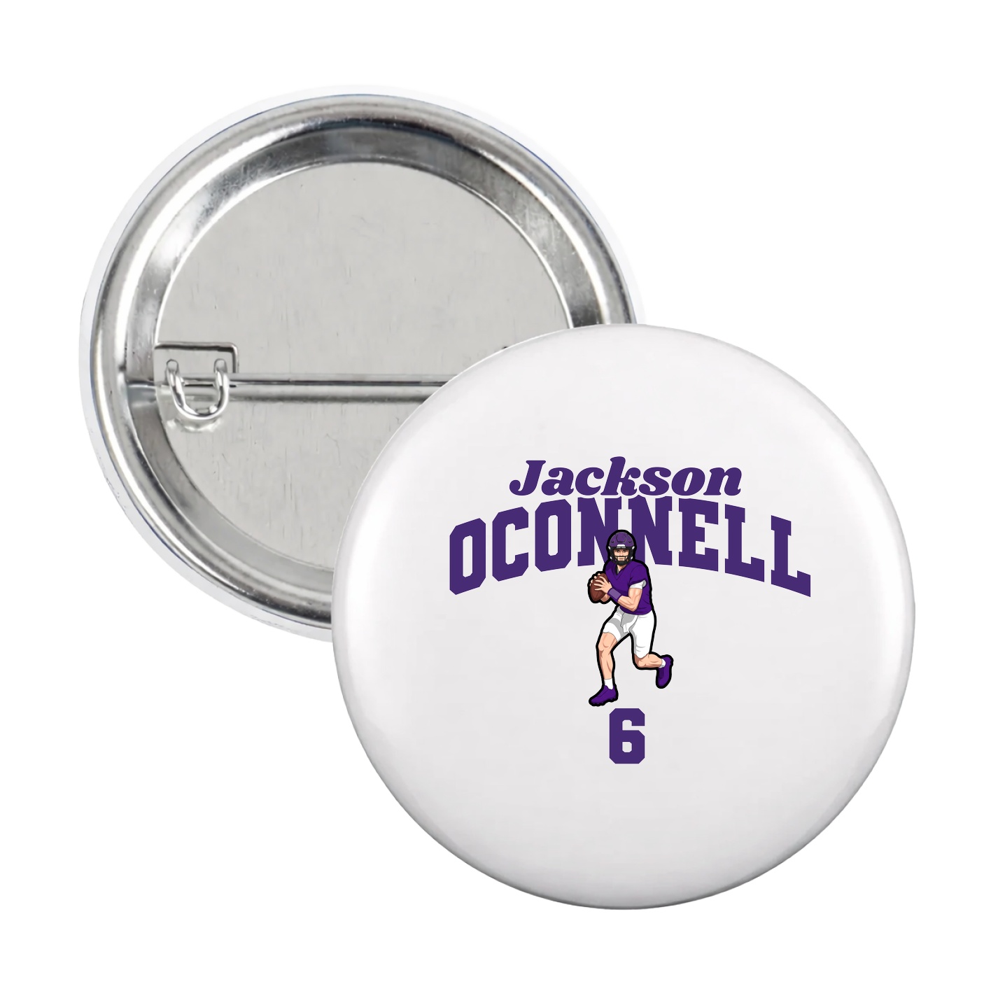 Game Day Button — Signature Arch in White