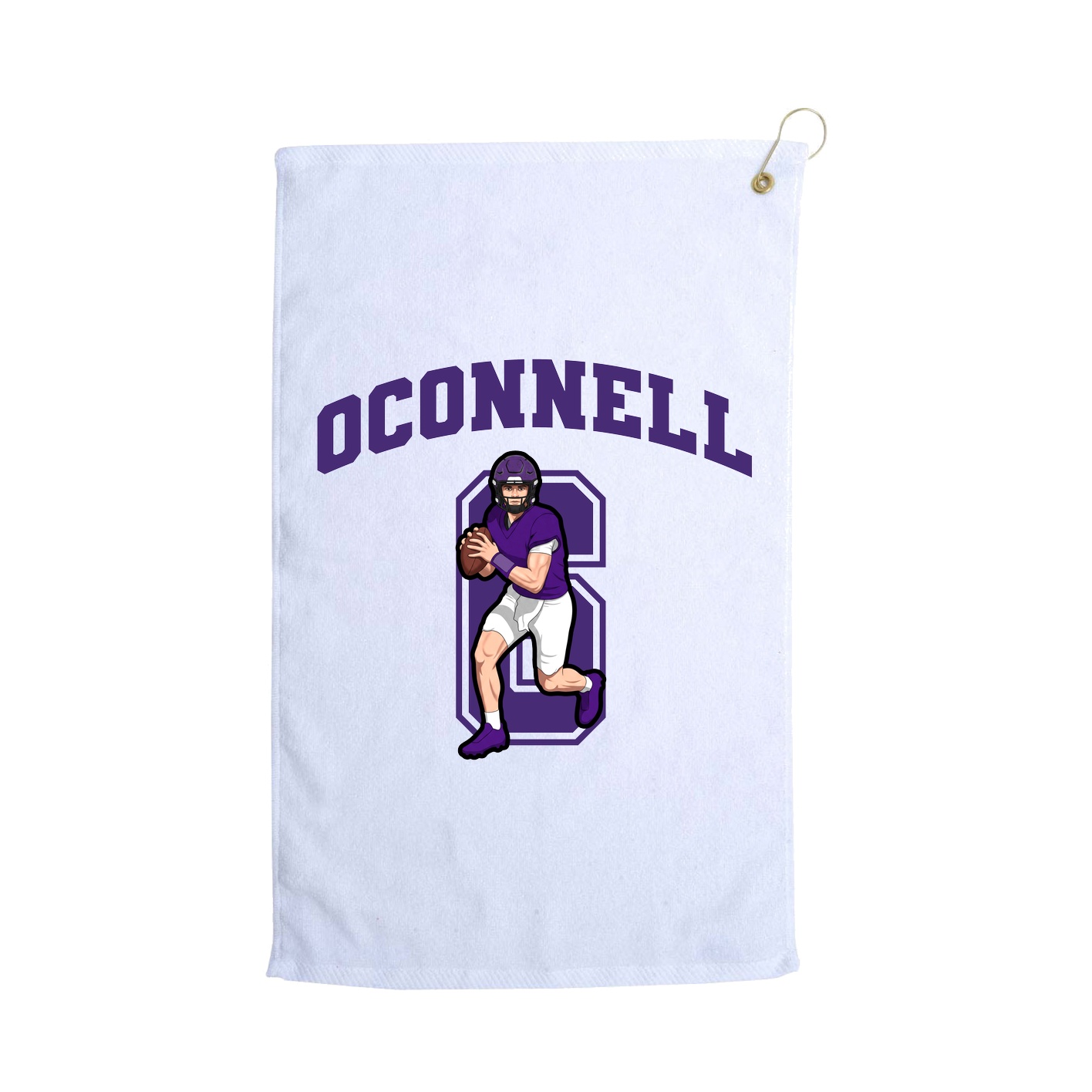 Golf Towel — Number in White