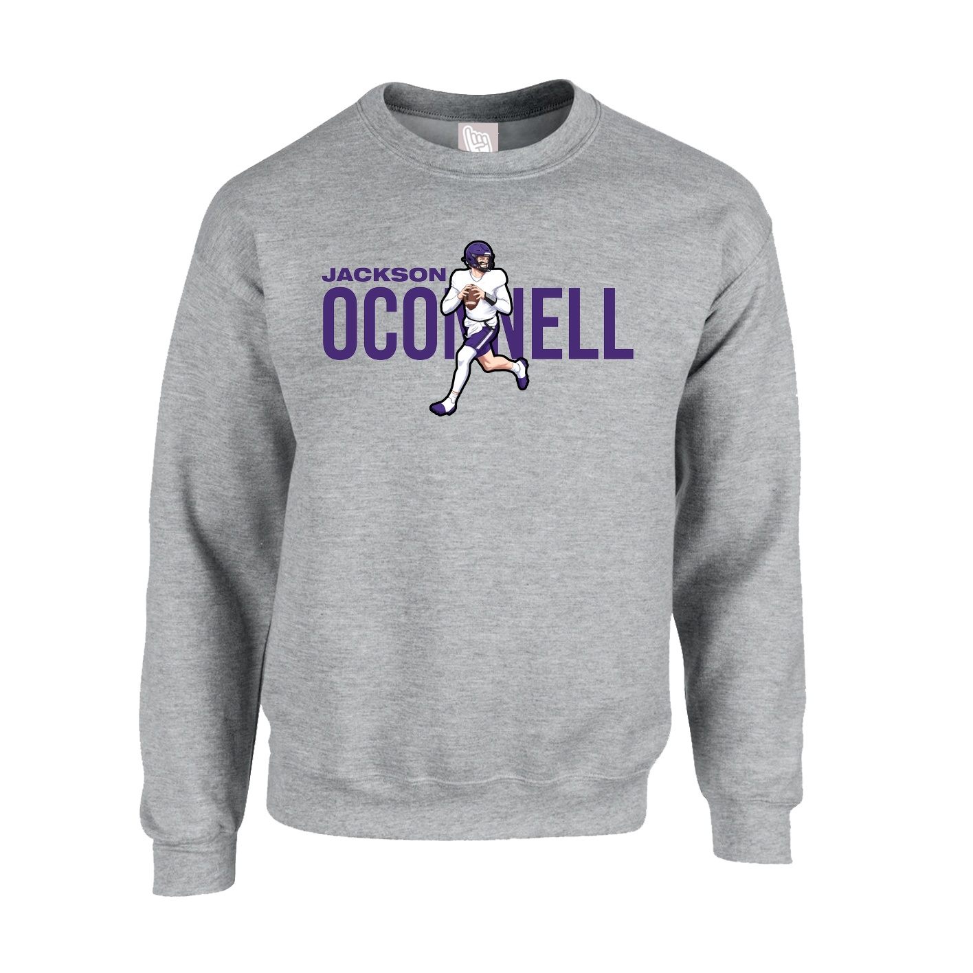 Fleece Crew — Player Name in Grey
