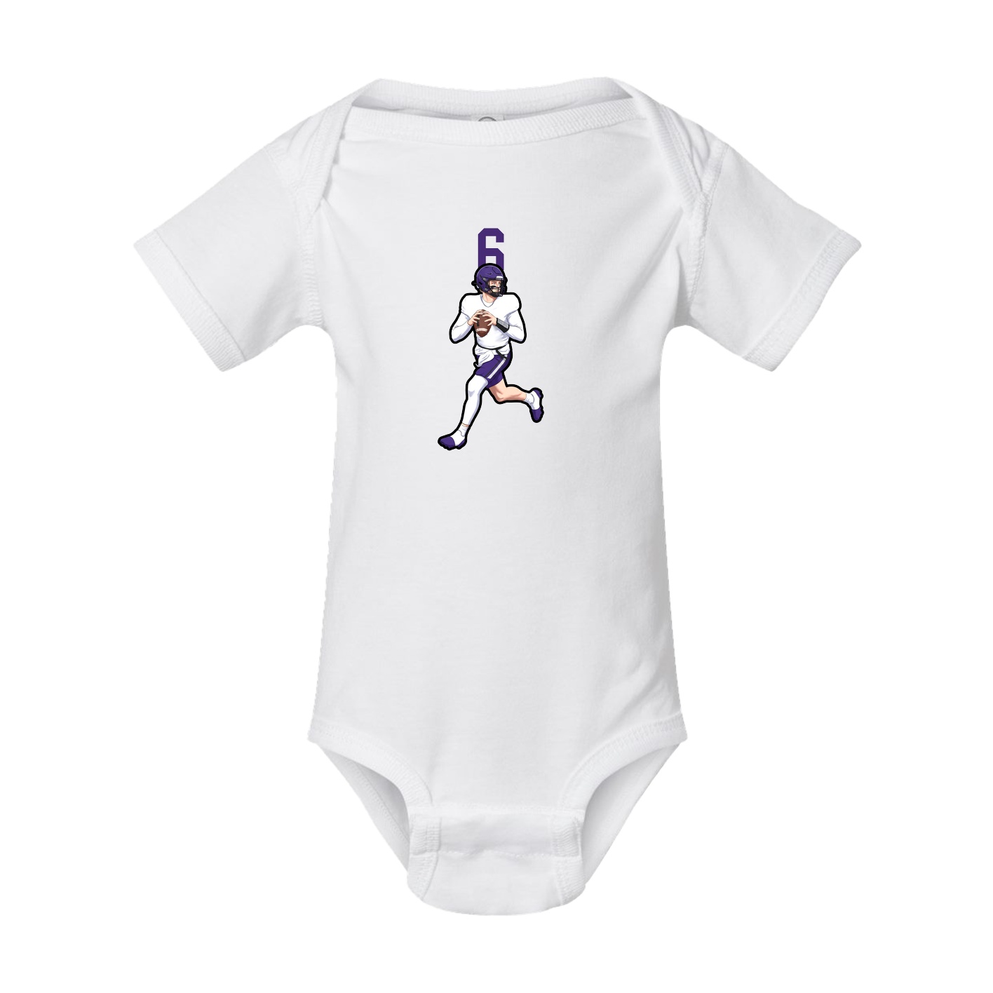 Baby Onesie — Number Top in White