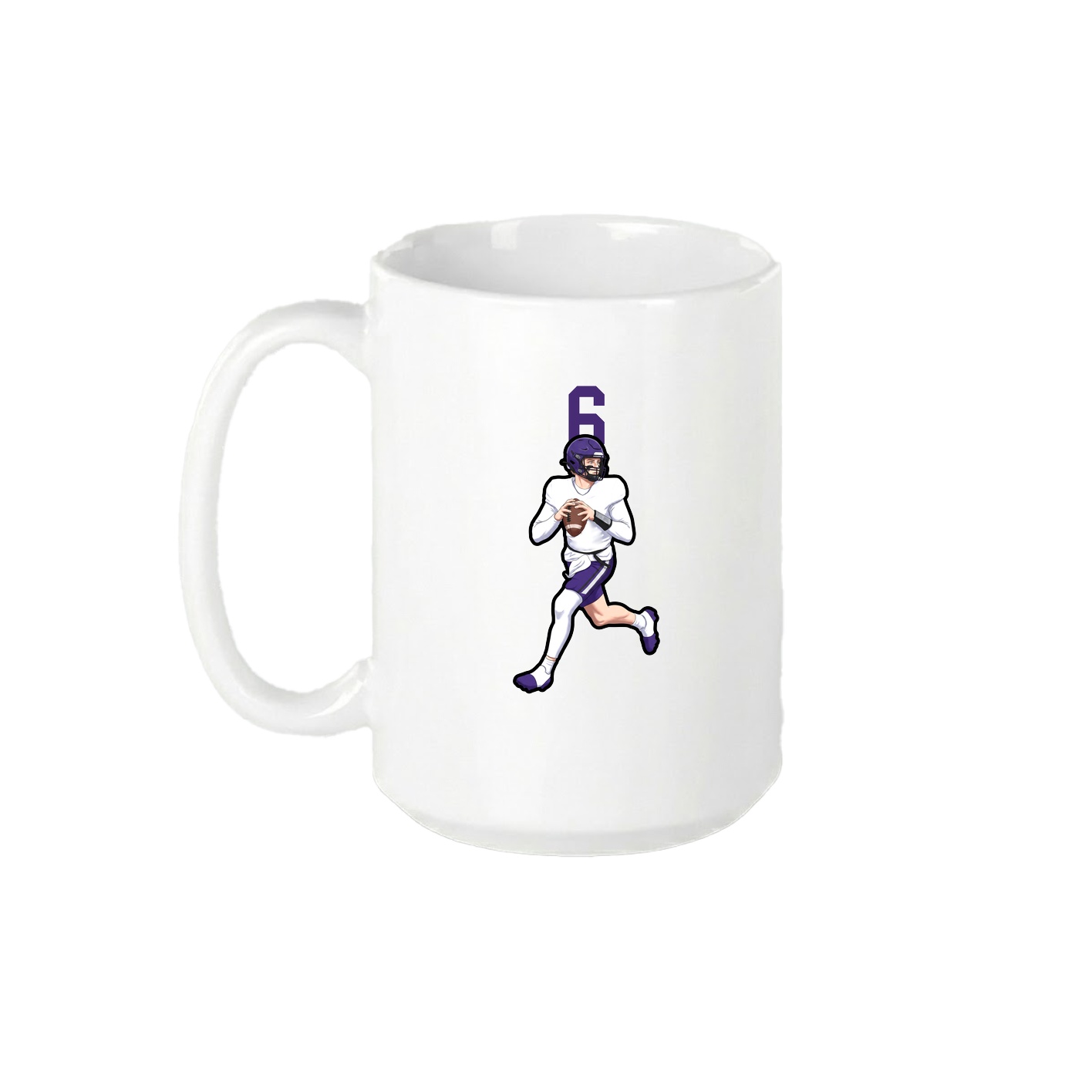 15oz Coffee Mug — Number Top in White