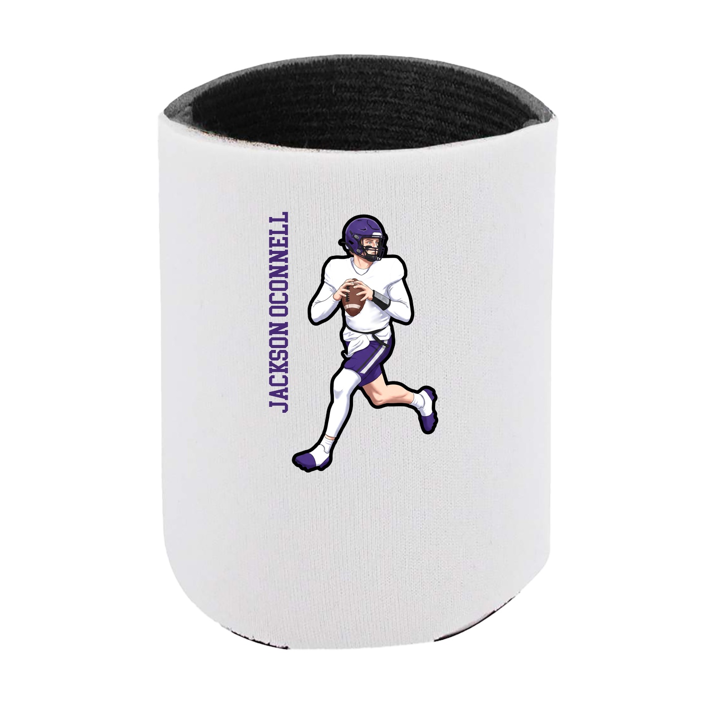 Can Holder — Name Vertical in White