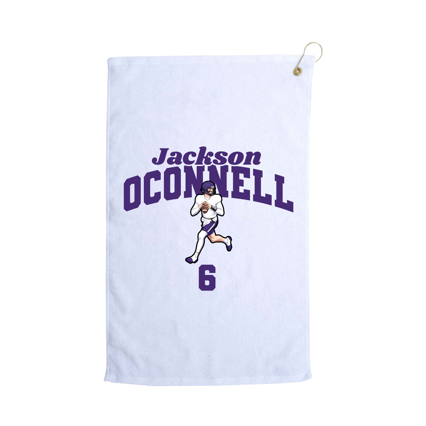 Golf Towel — Signature Arch in White