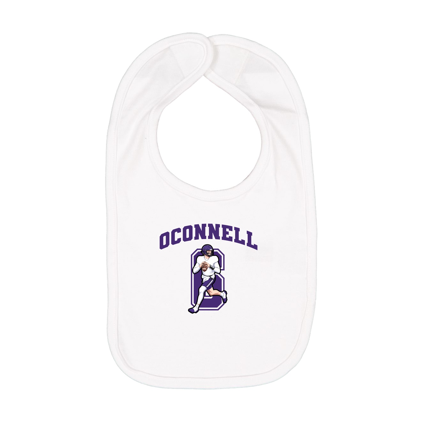Infant Bib — Number in White