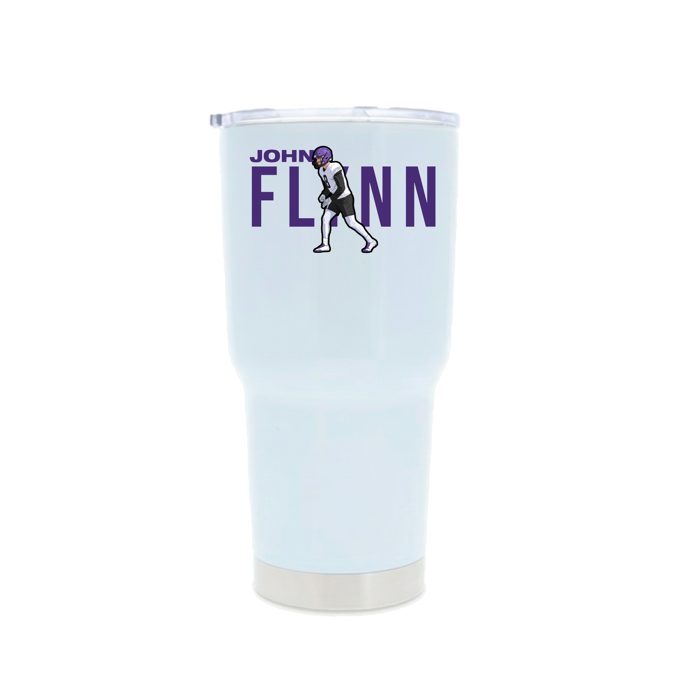 30oz Stainless Steel Tumbler — Player Name in White