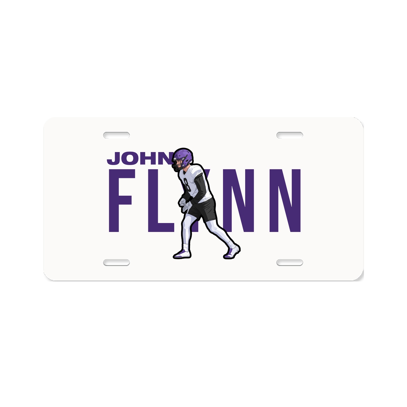 License Plate — Player Name in Classic