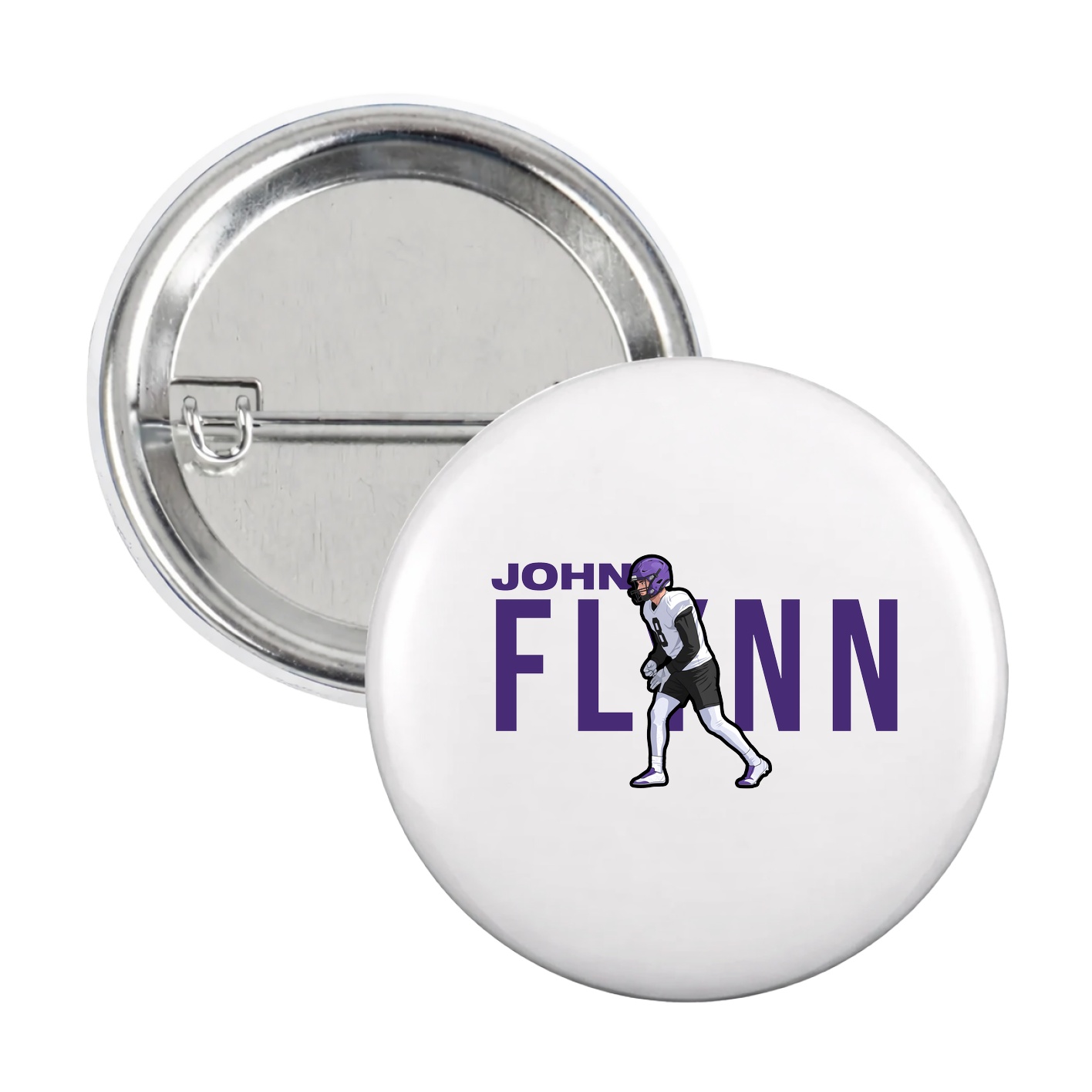 Game Day Button — Player Name in White