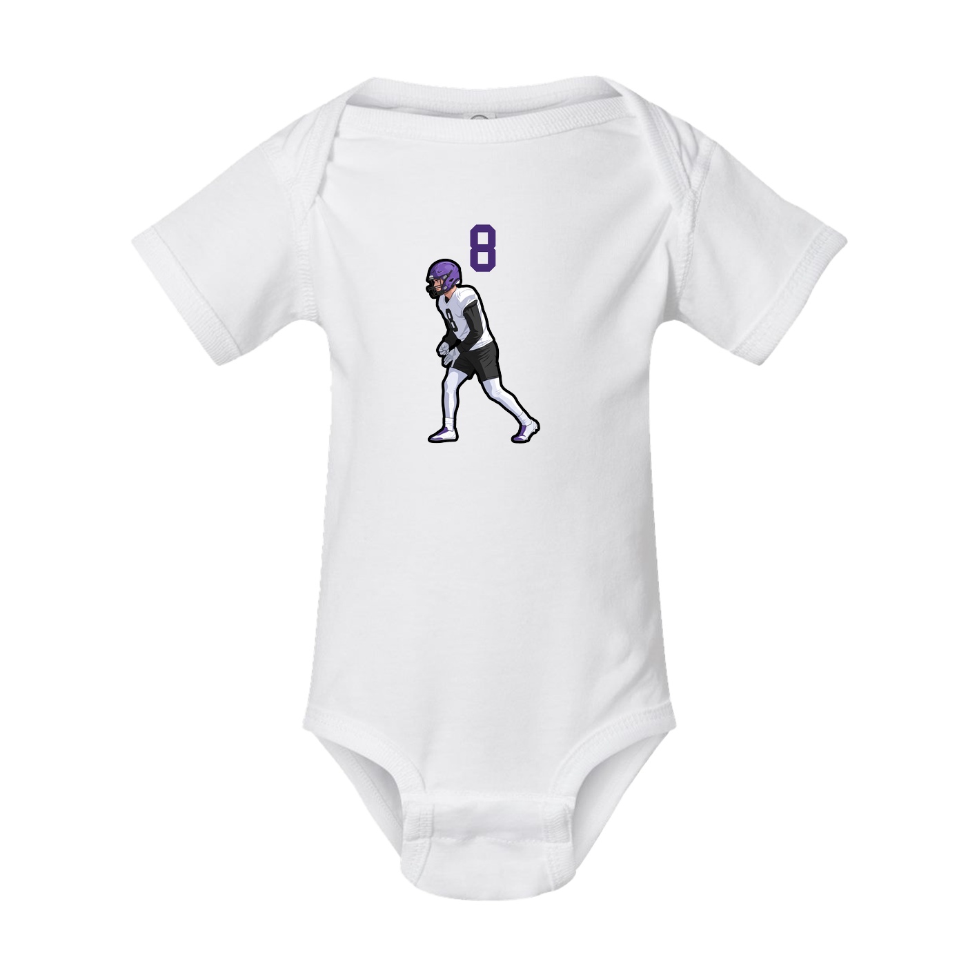 Baby Onesie — Number Top in White