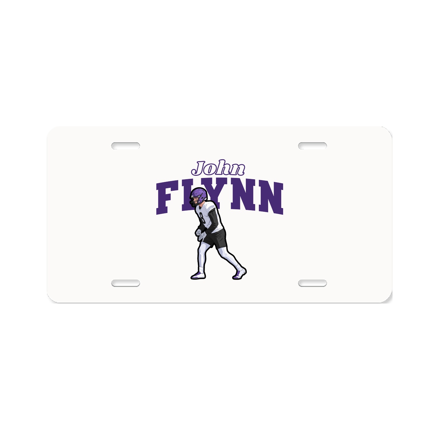 License Plate — Name Arch in Classic