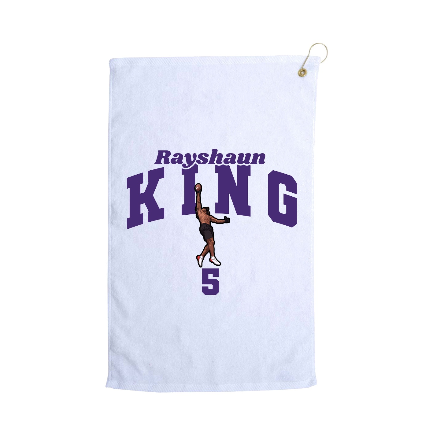 Golf Towel — Signature Arch in White