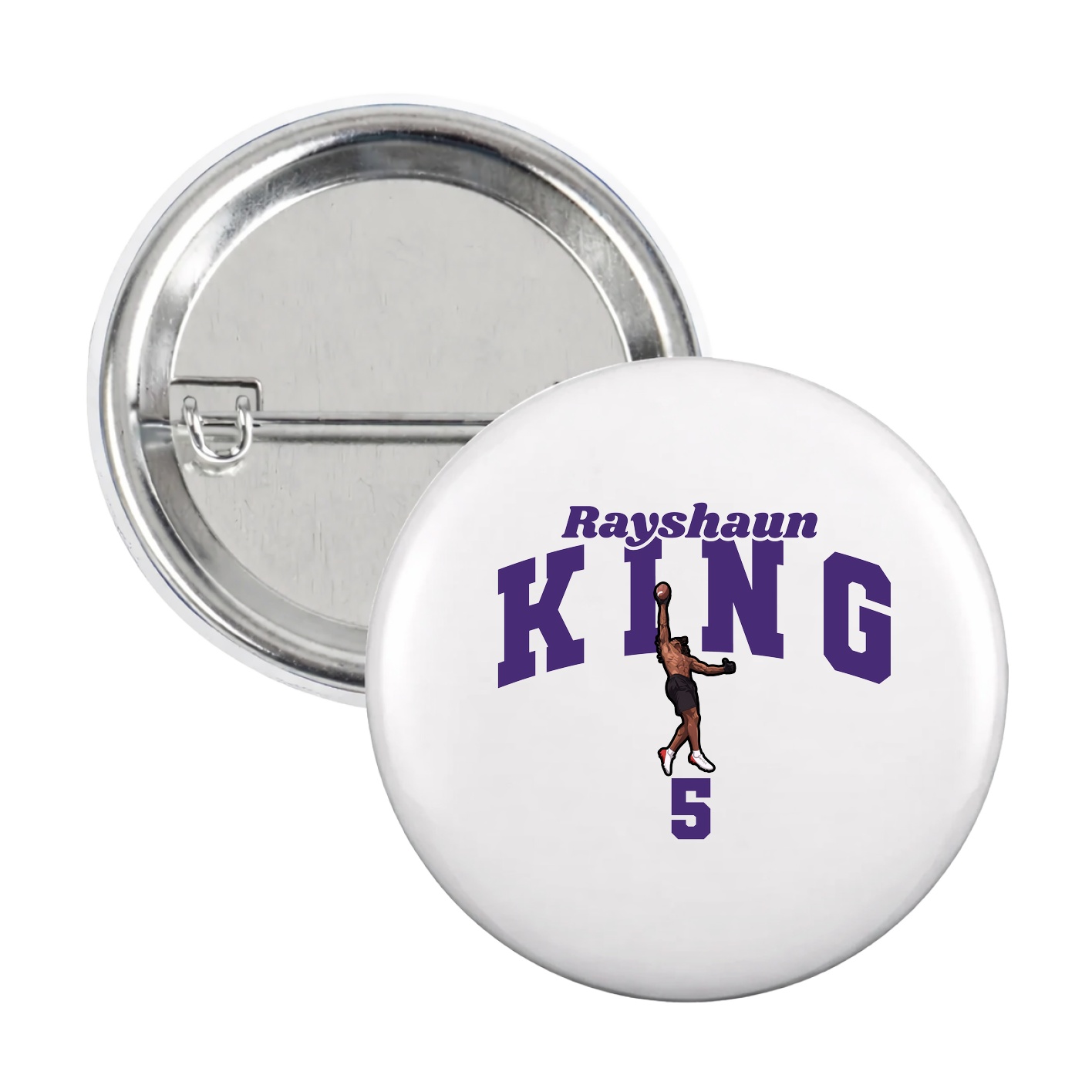 Game Day Button — Signature Arch in White