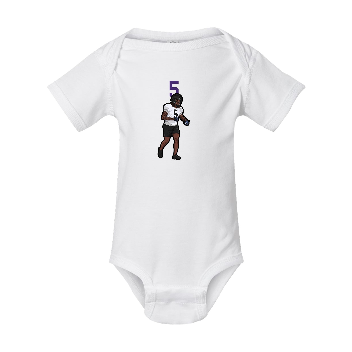 Baby Onesie — Number Top in White