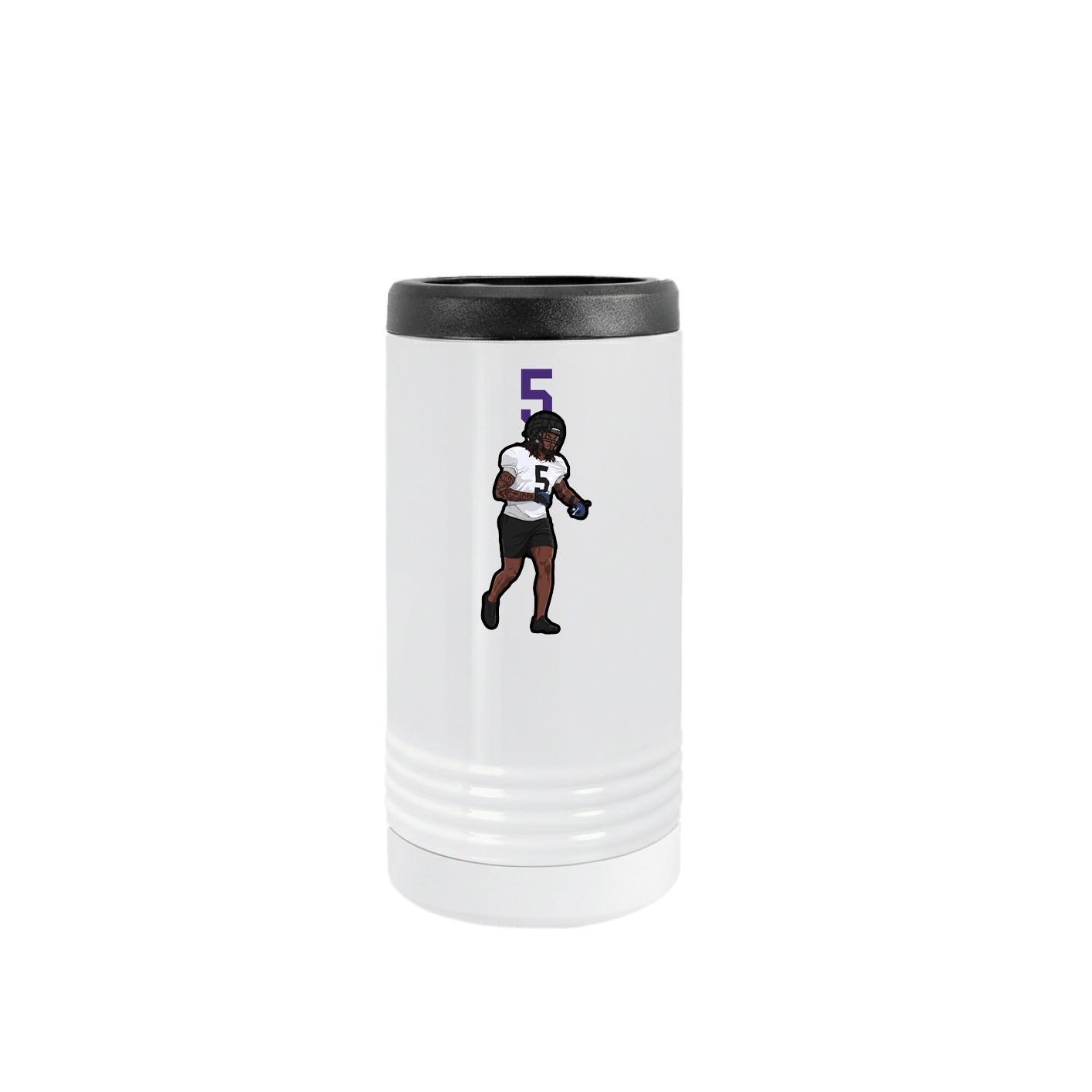 Slim Beverage Holder — Number Top in White