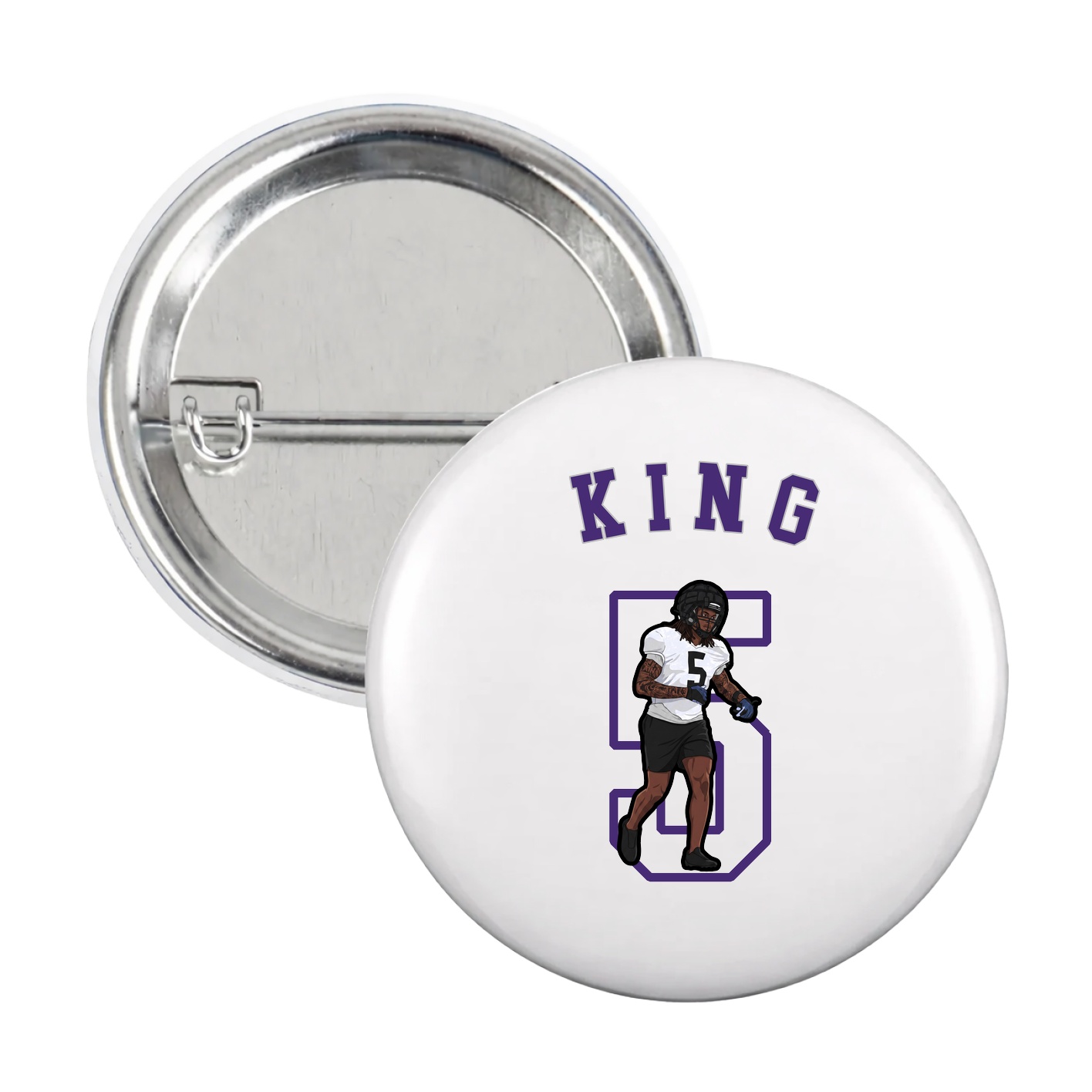 Game Day Button — Shirsey Arch in White