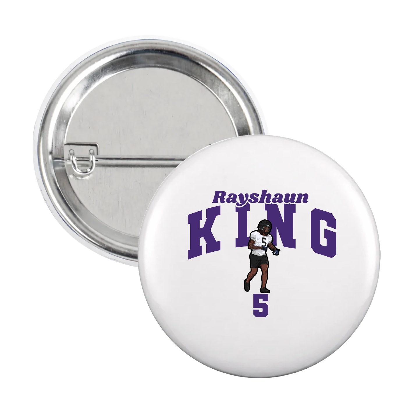 Game Day Button — Signature Arch in White