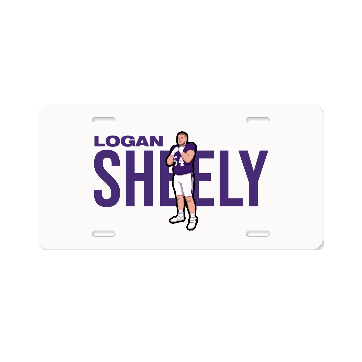 License Plate — Player Name in Classic