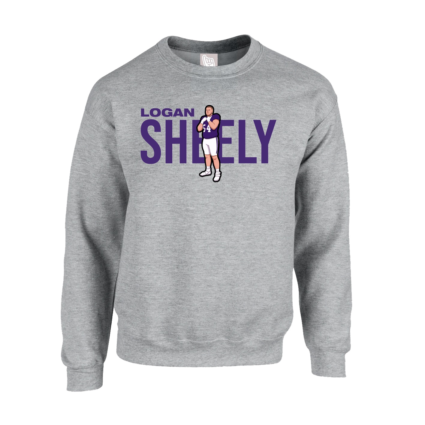 Fleece Crew — Player Name in Grey