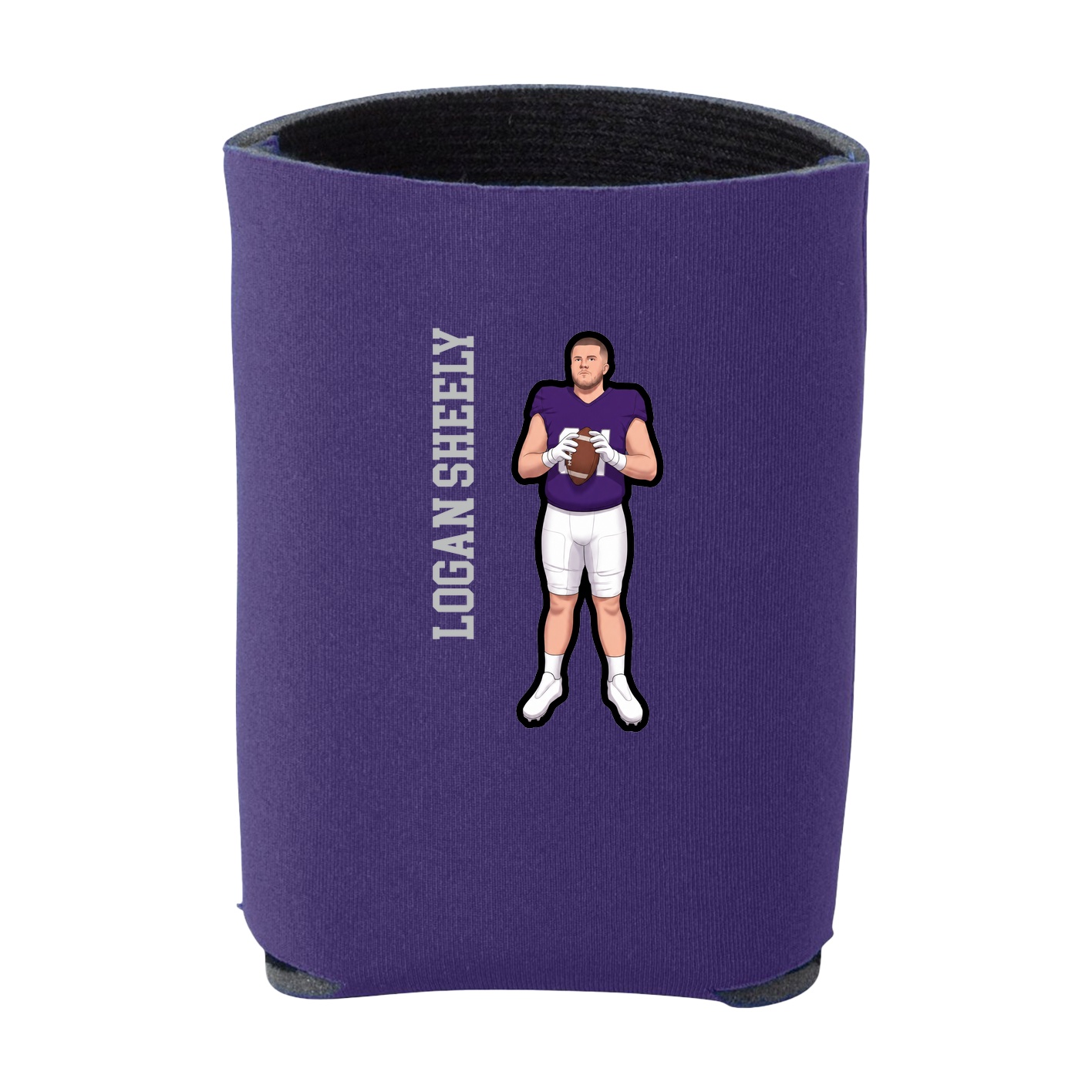 Can Holder — Name Vertical in Purple