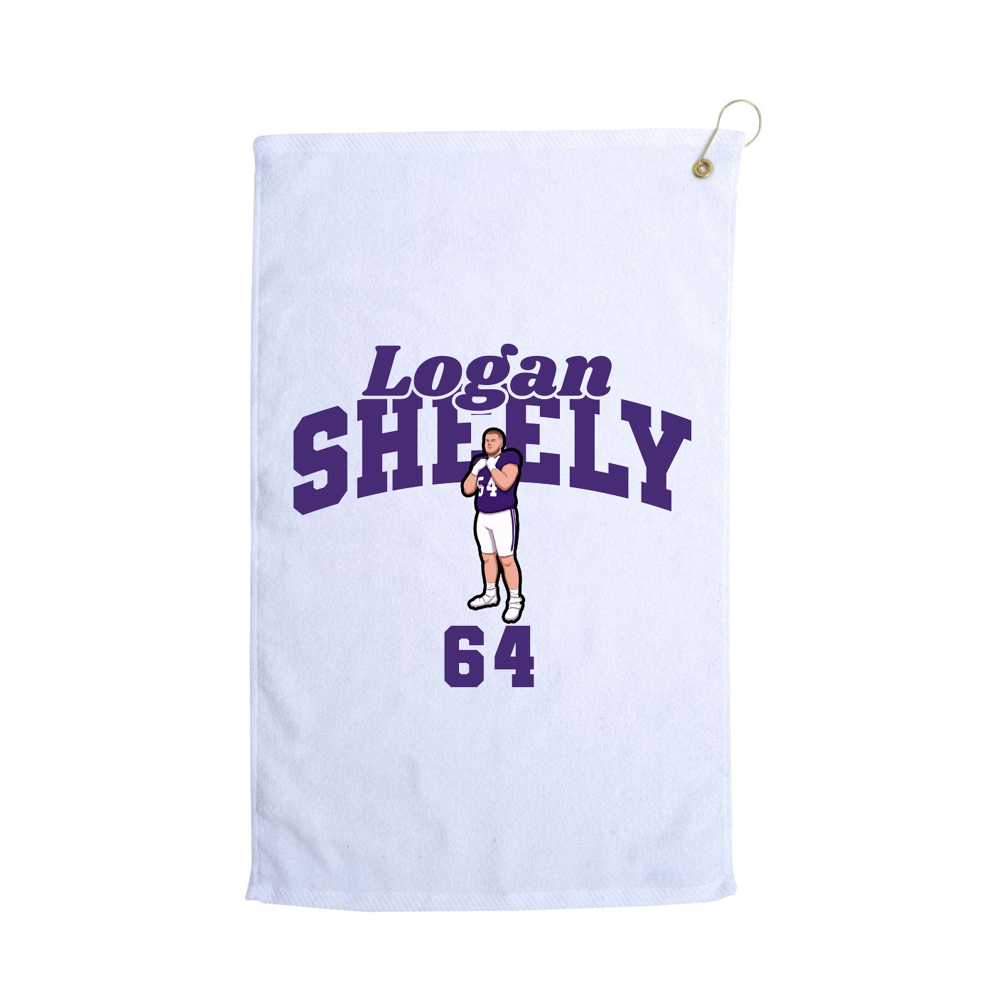 Golf Towel — Signature Arch in White