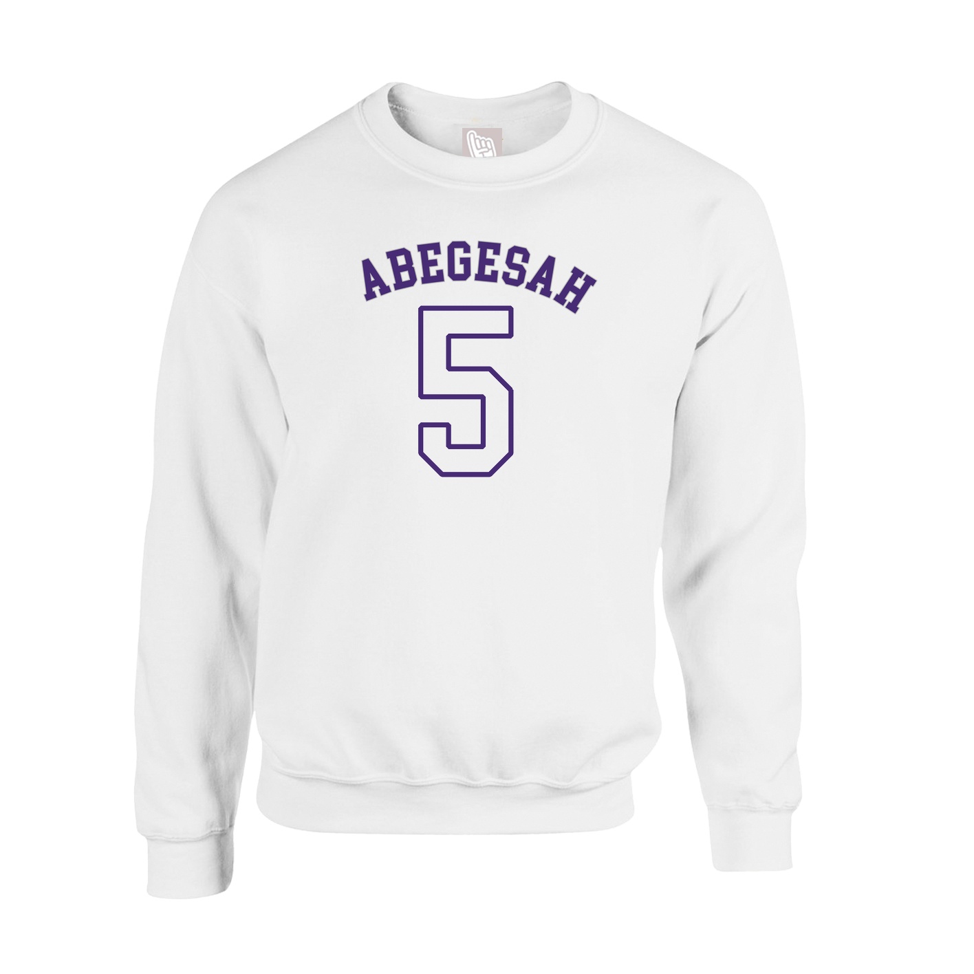Fleece Crew — Shirsey Arch in White