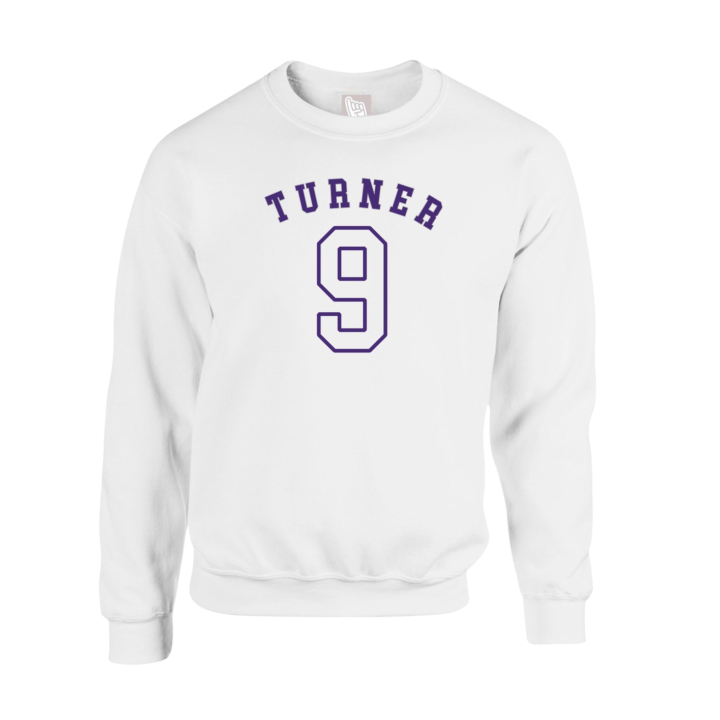 Fleece Crew — Shirsey Arch in White