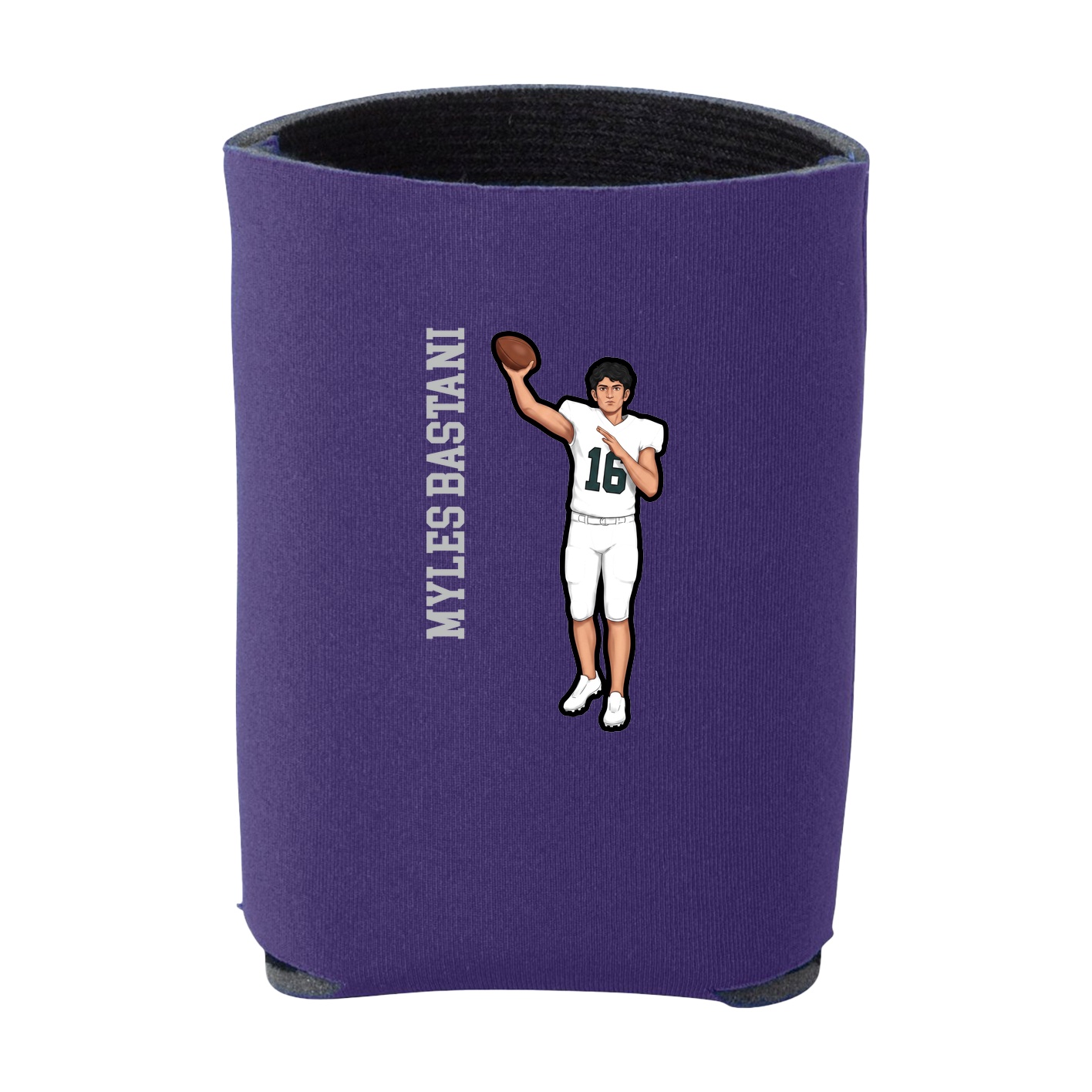 Can Holder — Name Vertical in Purple