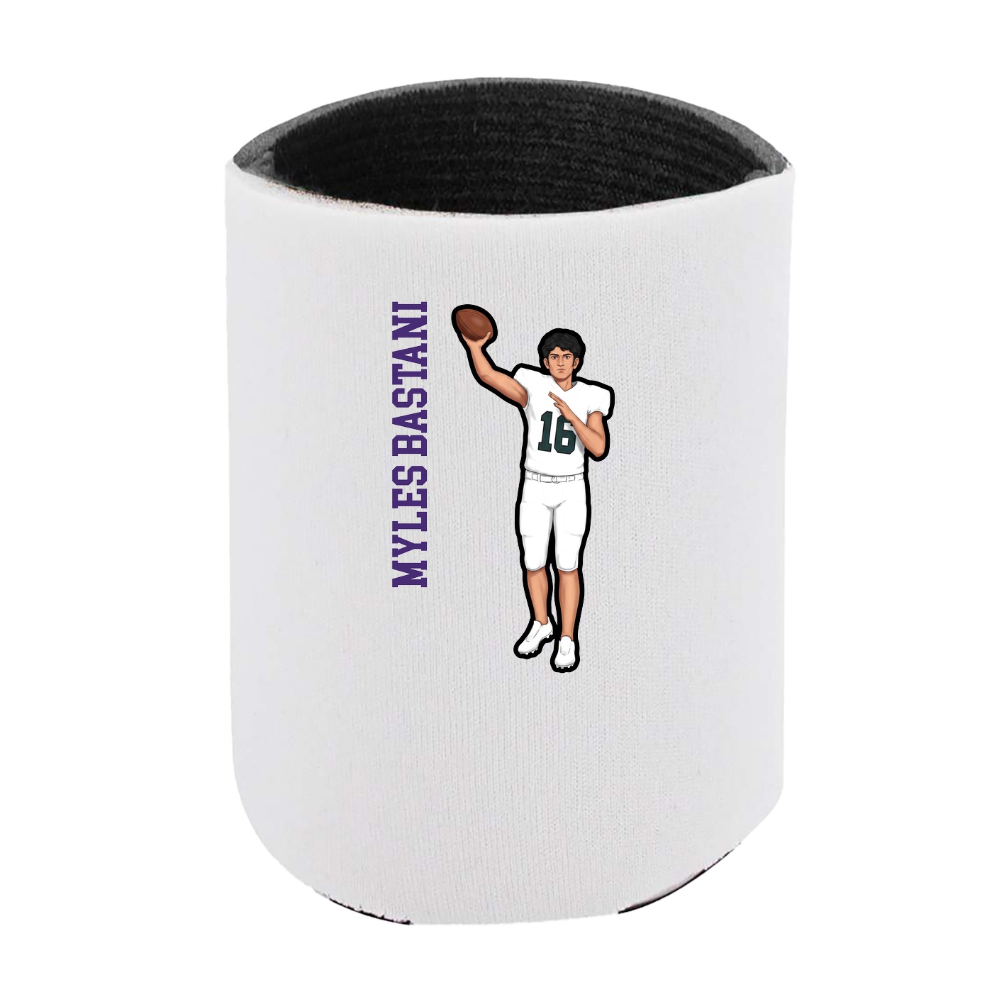 Can Holder — Name Vertical in White
