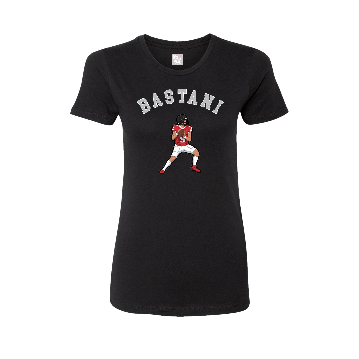 Fitted Women's Tee — Shirsey Arch in Black