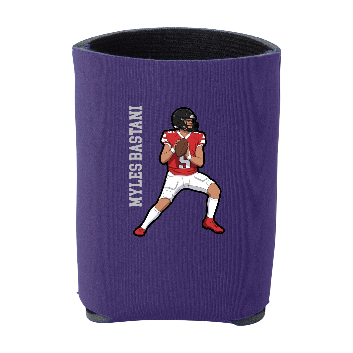 Can Holder — Name Vertical in Purple